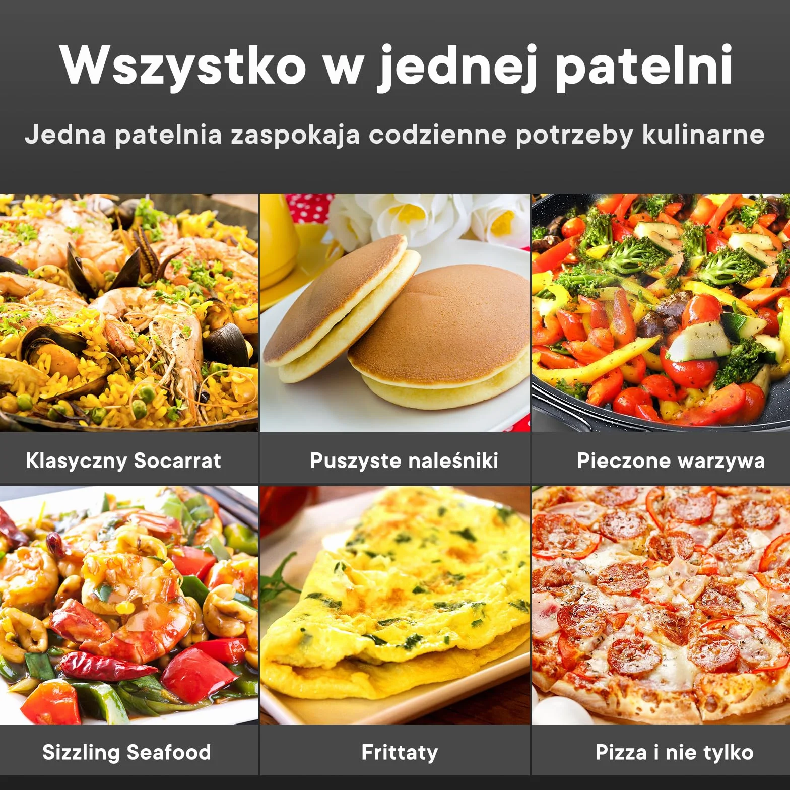 GiPP Patelnia do Paelli z Powłoką Nieprzywierającą, 36 cm, na 6–8 Porcji, Kompatybilna z Kuchenkami Indukcyjnymi, Gazowymi, Elektrycznymi i Ceramicznymi