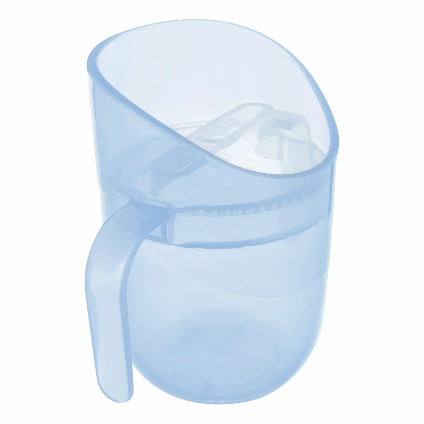 Kubek treningowy LOVI Genius 150 ml, Do nauki samodzielnego picia dla dzieci, Swobodne picie jak ze szklanki, Kontrola ilości płynu, Dopasowany do rozwoju dziecka (Ultramarine)