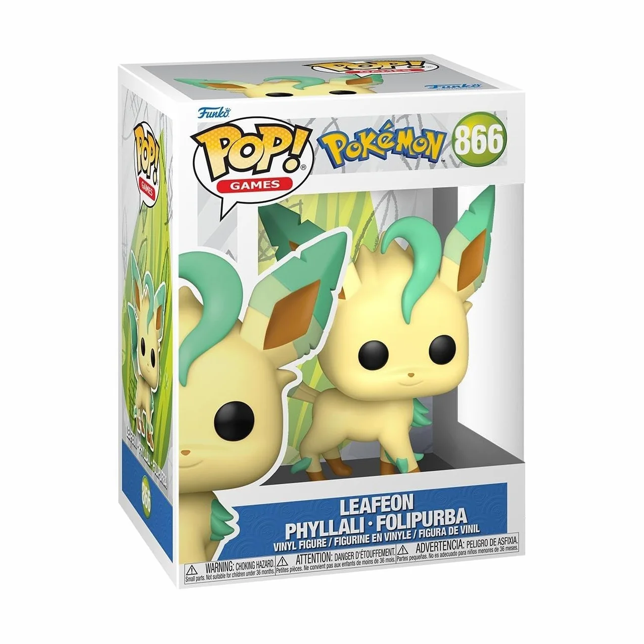 Funko POP! Games: Pokemon - Leafeon - Kolekcjonerska figurka winylowa - Pomysł na prezent - Oficjalny towar - Zabawki dla dzieci i dorosłych - Fani gier wideo