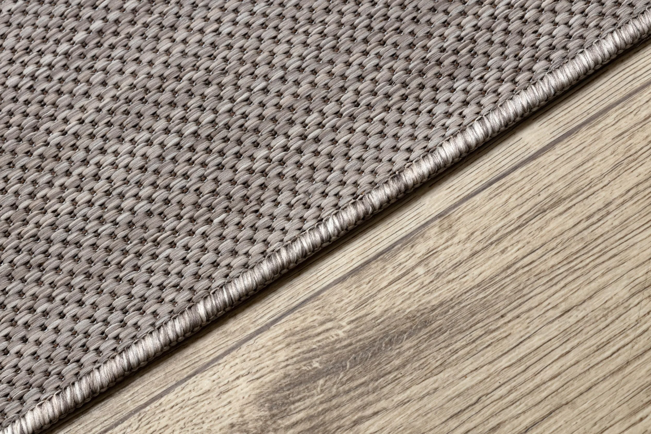 Bieżnik SISAL SION Melange płasko tkany, beżowy, 100 x 400 cm