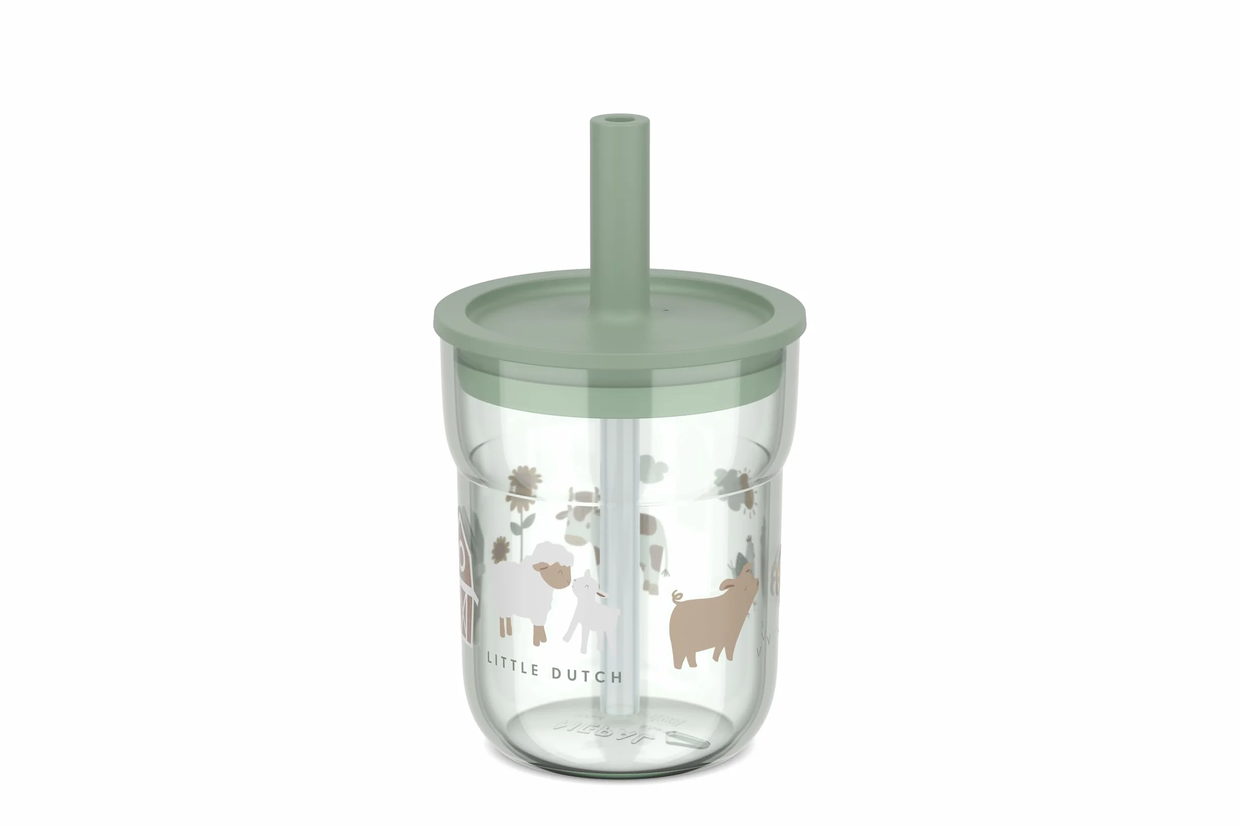 Mepal - Kubek dla dzieci ze słomką Mio Little Dutch - od 9 miesięcy - nadaje się do mycia w zmywarce - nie zawiera BPA - 250 ml - Little Farm