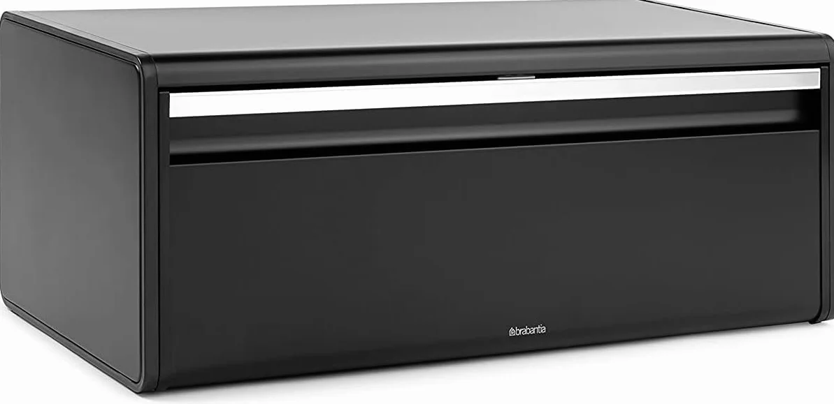 Brabantia Rectangular Chlebak, Czarny Matowy, 24.99 x 47.5 x 18.69 cm