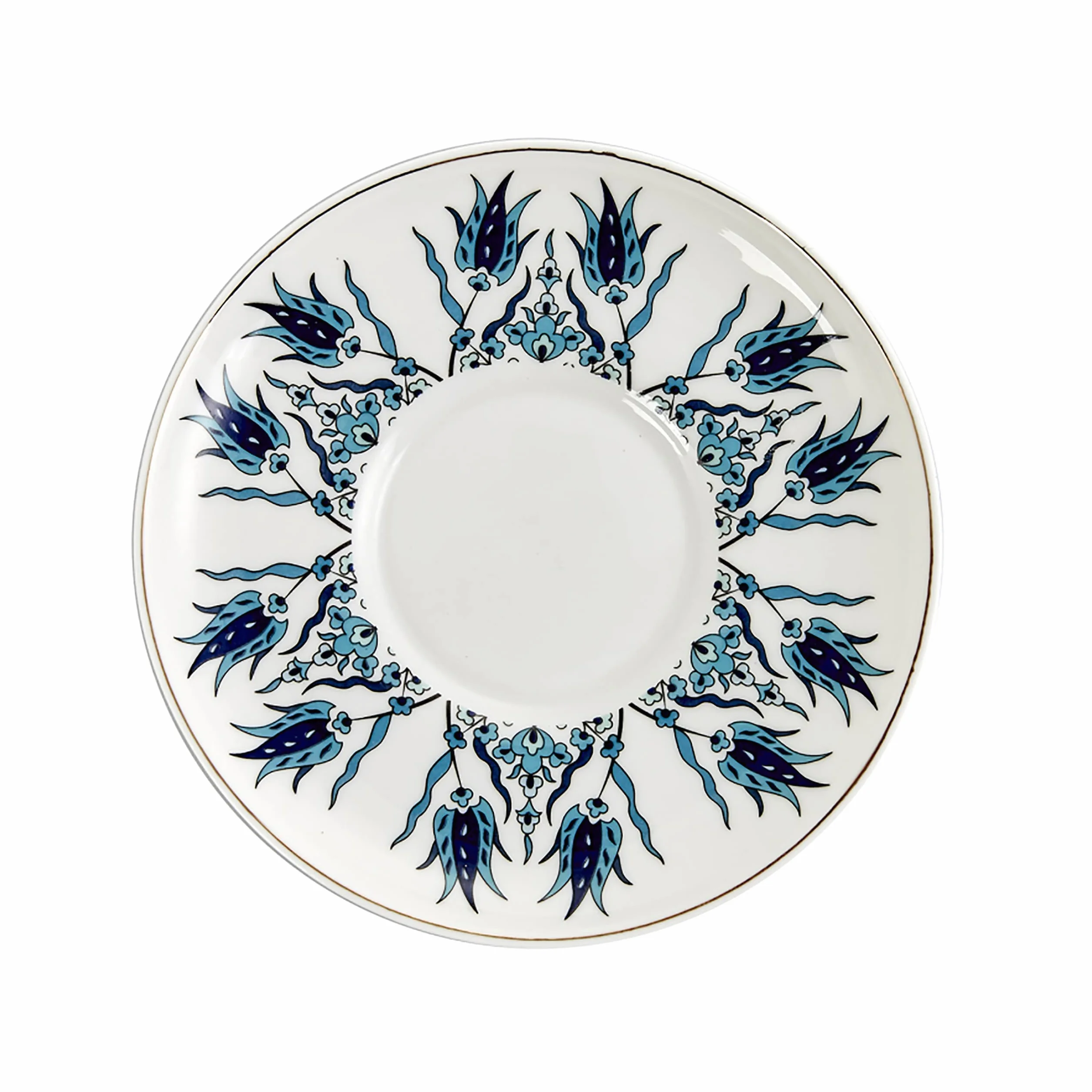 Karaca Iznik New Form turecki zestaw filiżanek do kawy dla 6 osób, 12-częściowy kubek ze spodkami, mały porcelanowy zestaw do espresso, idealny do serwowania greckiej, arabskiej kawy (100 ml)