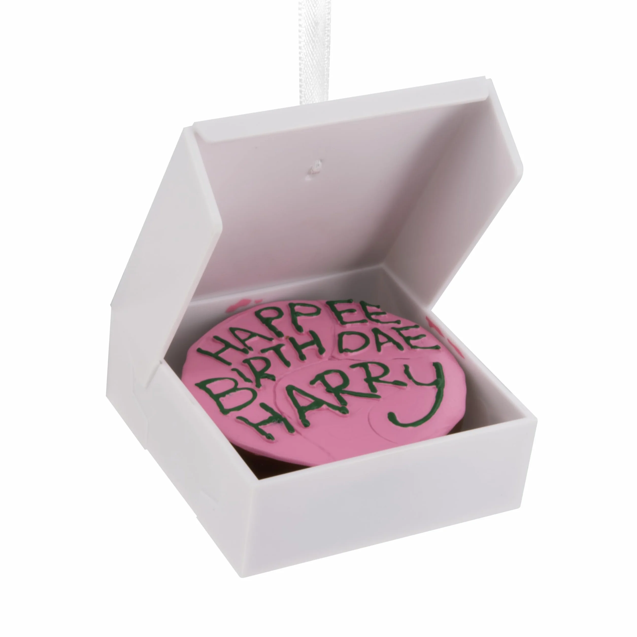 Hallmark Harry Potter różowa ozdoba na tort, wisząca ozdoba na tort na 11 urodziny, dekoracja drzewa, wisząca ozdoba z żywicy, świąteczna ozdoba wisząca, prezenty na Boże Narodzenie