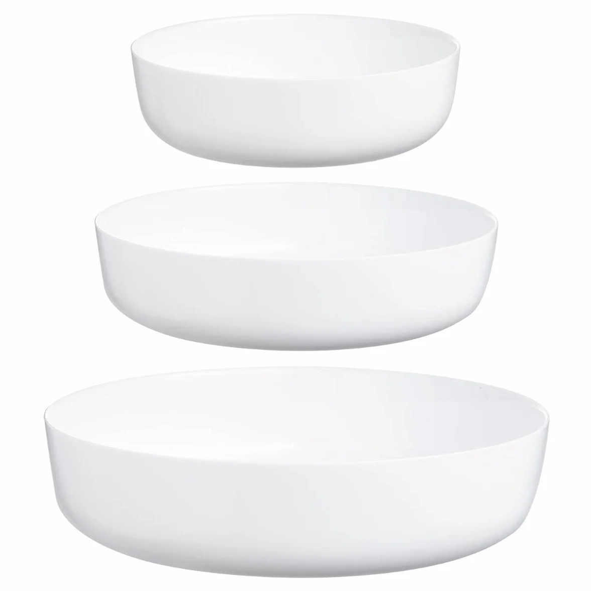 Luminarc - Zestaw 3 półmisów Smart Cuisine Diwali – innowacyjne, lekkie i bardzo wytrzymałe szkło – łatwe czyszczenie – do piekarnika do 250°C – wyprodukowano we Francji
