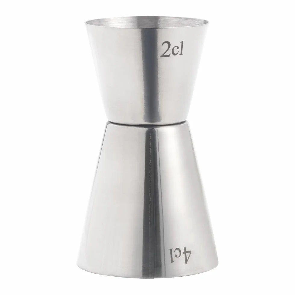 Metaltex Jigger 2-4 cl ze stali nierdzewnej srebrny 4,4 x 9,5 x 16 cm