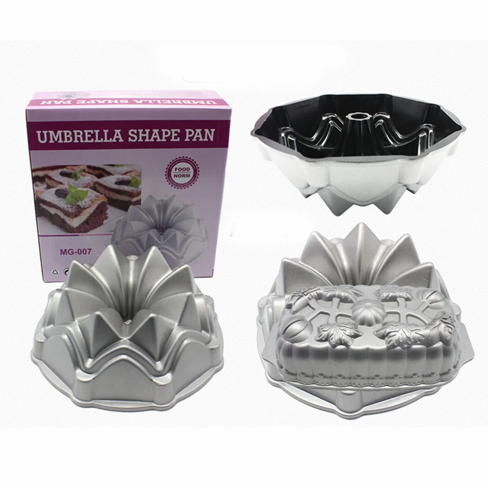 Odlewana aluminiowa blacha z karbowaną rurką powłoka nieprzywierająca do łatwego uwalniania pieczenia nieprzywierająca patelnia do patelni kuchennych do pieczenia