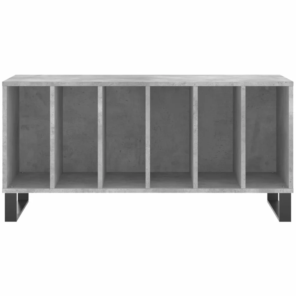 Szafa panelowa, betonowa, szara, 100 x 38 x 48 cm, materiał drewnopochodny, miejsce do przechowywania płyt winylowych