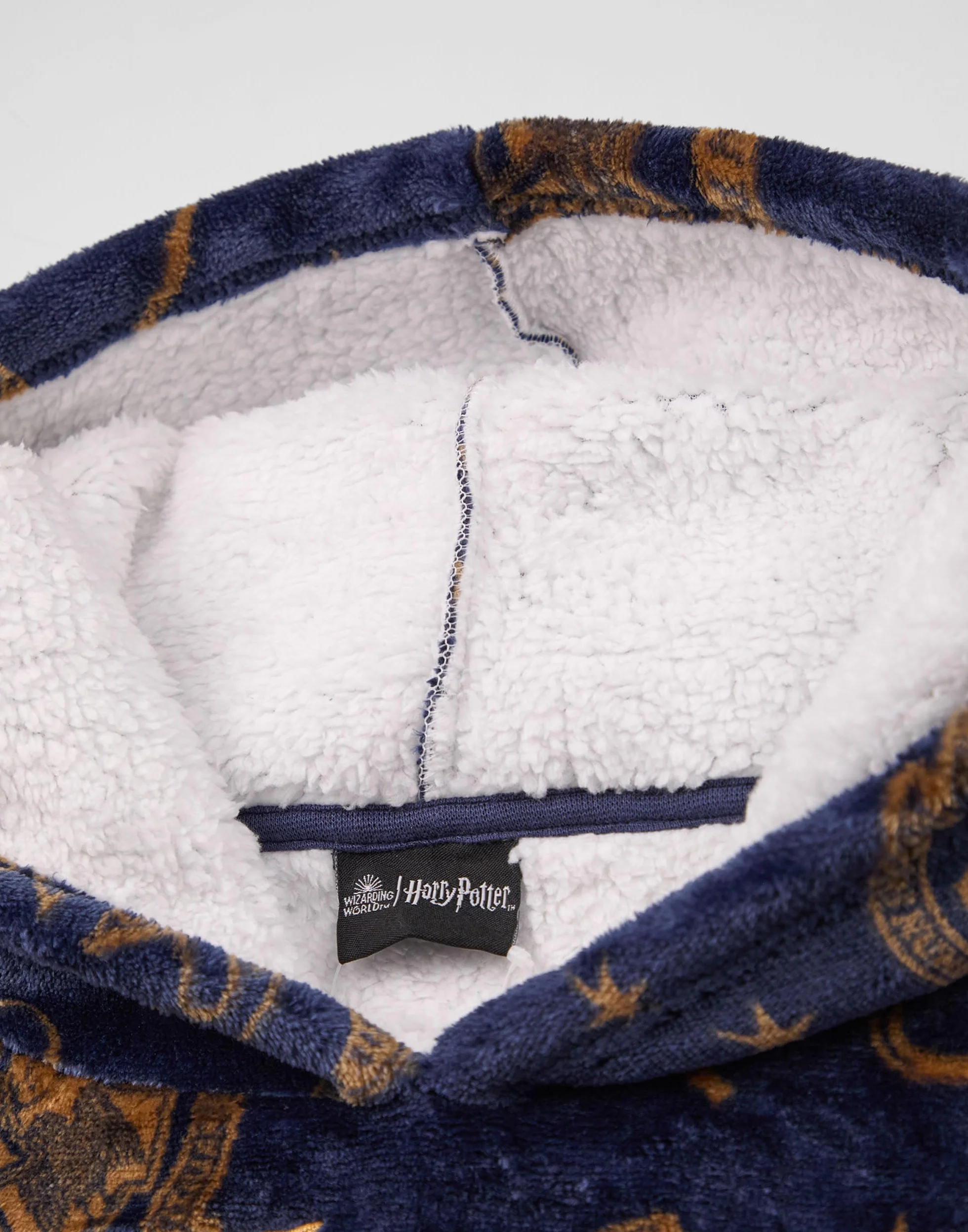 Bluza-koc Harry Potter dla dziewczynek | Polar Sherpa HP Hogwarts z kapturem i kieszeniami