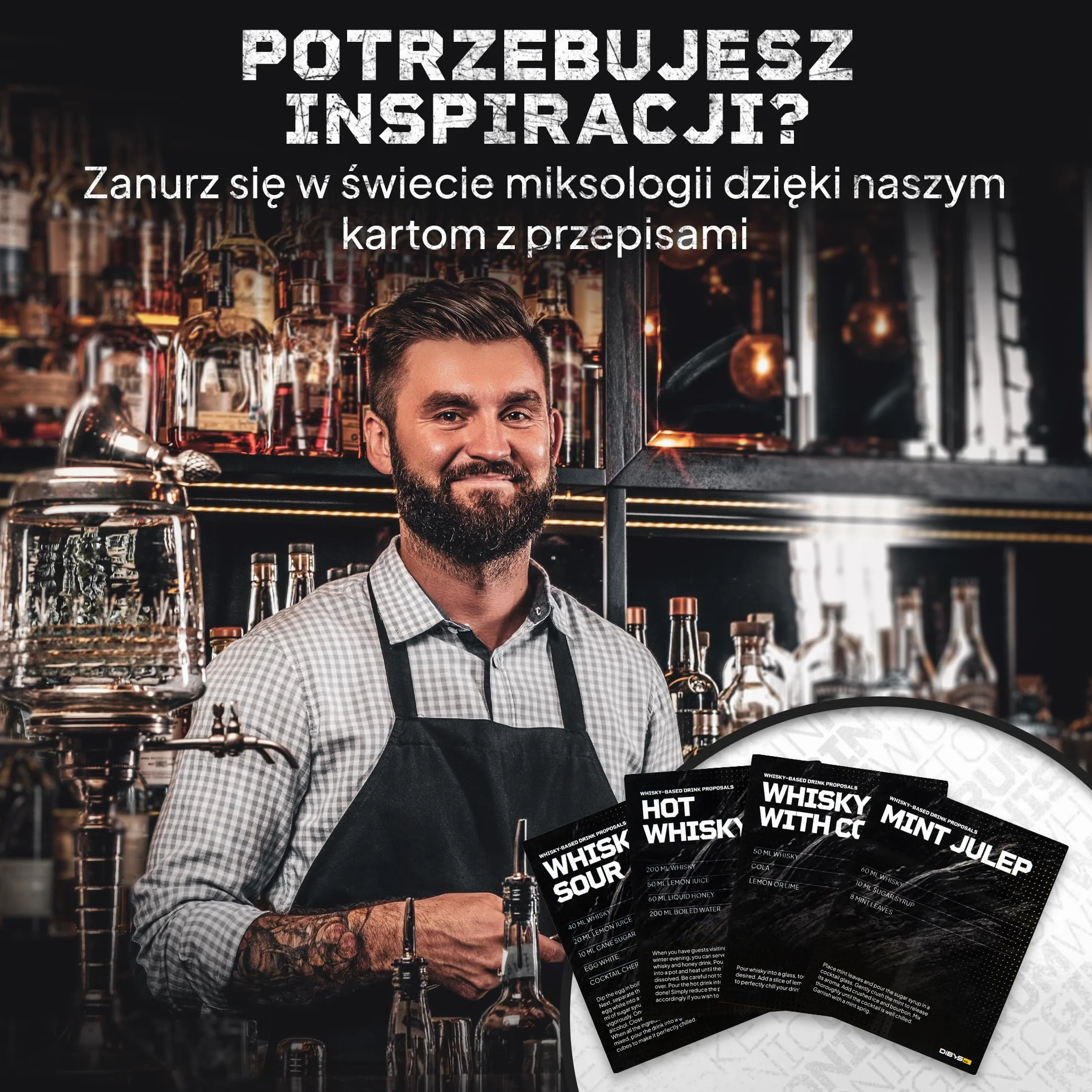DIBYS Zestaw do Tworzenia Whiskyu – 12 Naturalnych Botanicals i Akcesoria | DIY Zestaw Degustacyjny | Prezent dla Miłośników Trunków | Ekskluzywny Set z 4 Przepisami