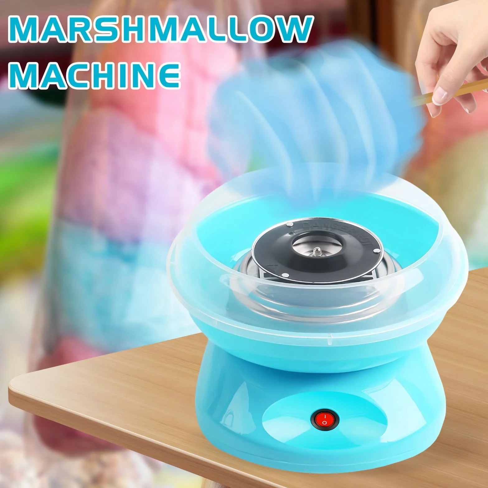 Retro Cotton Candy Machine 450 W, Maszyna do waty cukrowej do domu