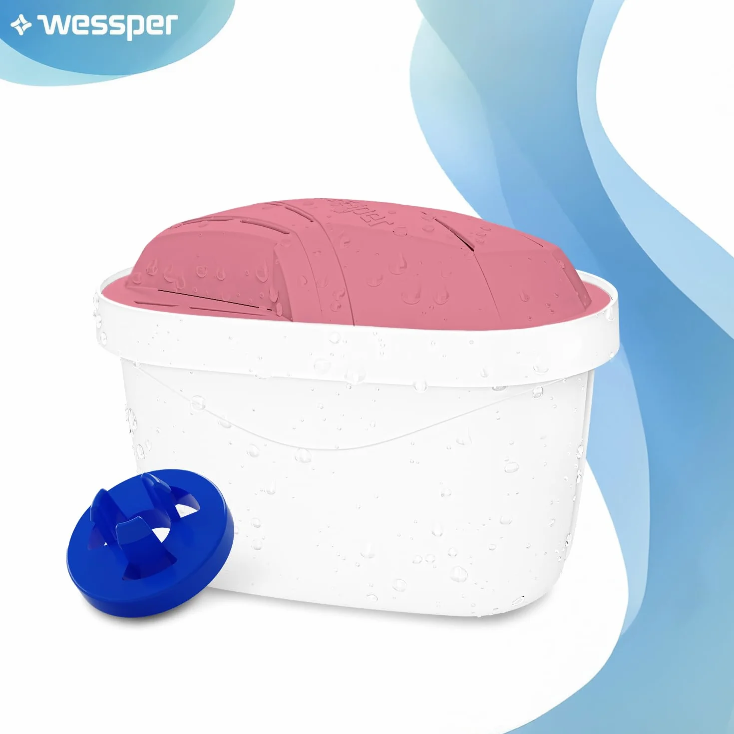 Wessper Magnezowy filtr do dzbanka filtrującego wodę | Zamiennik dla filtra Dafi Unimax Aquaphor A5 BRITA Maxtra+ PHILIPS AWP212/10 | 15 sztuk