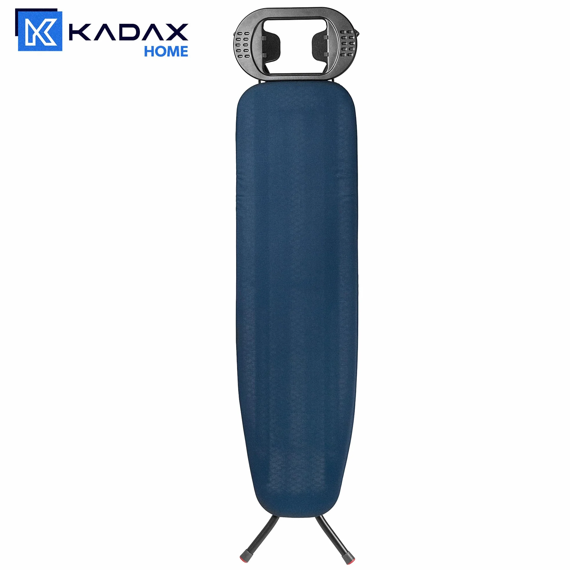 KADAX Deska do prasowania 110 x 30 cm do szafy lub schowka, składa się do przechowywania, ze stabilnymi, antypoślizgowymi nóżkami i regulacją wysokości.