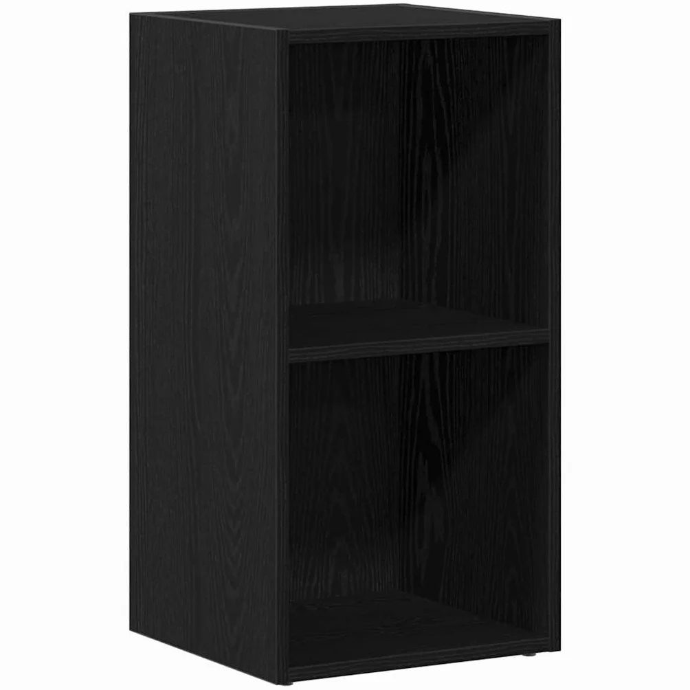 Hothingwell Schowek LP z drewna inżynieryjnego czarnego dębu, regał ścienny na winyle, czasopisma i książki, 71 x 34 x 36 cm, mocny i trwały z solidnym tyłem, idealny do biura