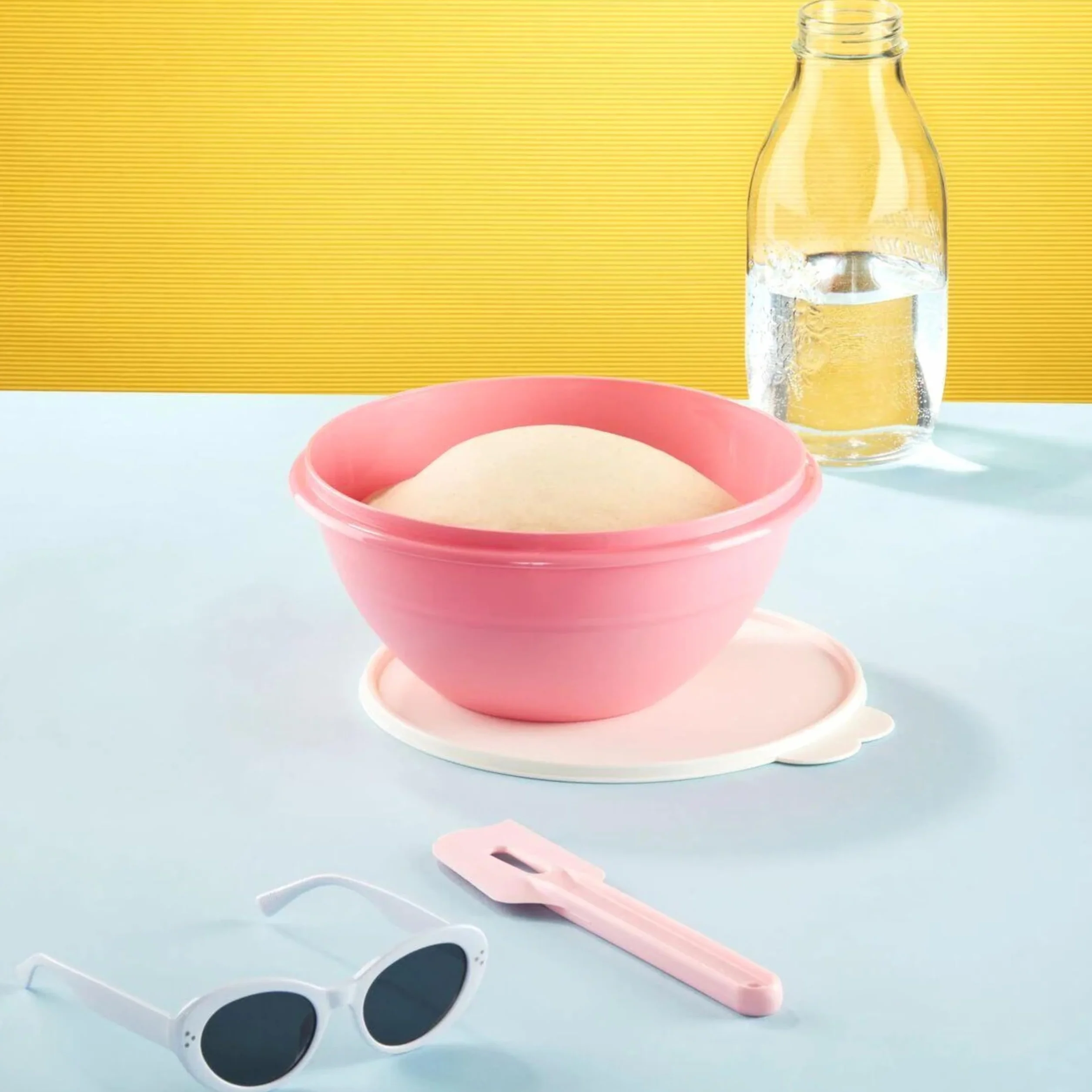 Tupperware Topowy skrobak różowy skrobak do ciasta skrobak do garnków pomocnik do pieczenia dzieci