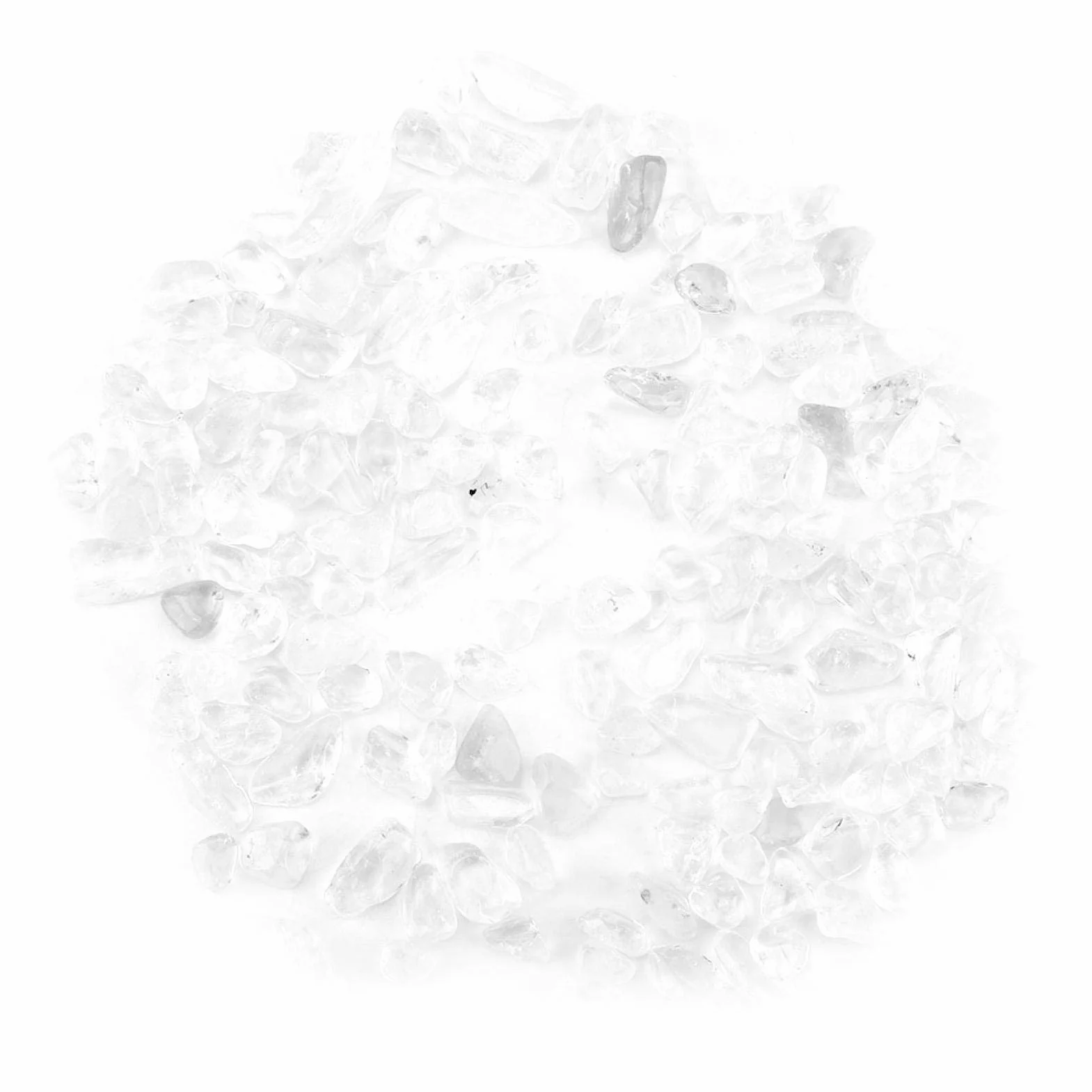 Naturalny kryształowy kamień Tumbled Chips Kruszone kamienie Reiki Healing Quartz Crystals Biały