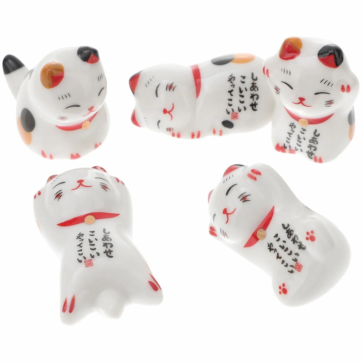 5 Szt. 5 Reszta Sztućców Łyżka Widelec Podstawka Pod Nóż Stojak Na Pałeczki Ceramiczne Podstawki Pod Pałeczki Widelec Reszta Zwierząt Japoński Stojak Pałeczki Dziewczyna Metal