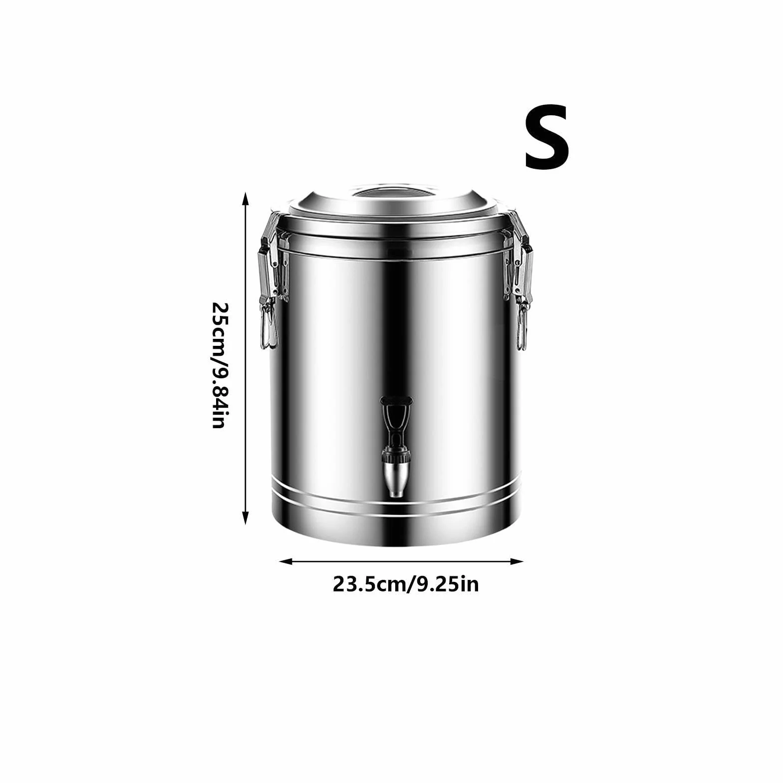 Dozownik napojów imprezowych, duży dozownik ze stali nierdzewnej przeznaczonej do kontaktu z żywnością, duży dozownik gorących i zimnych napojów, do kawy, herbaty, soku, lemoniady, płynów, na imprezę