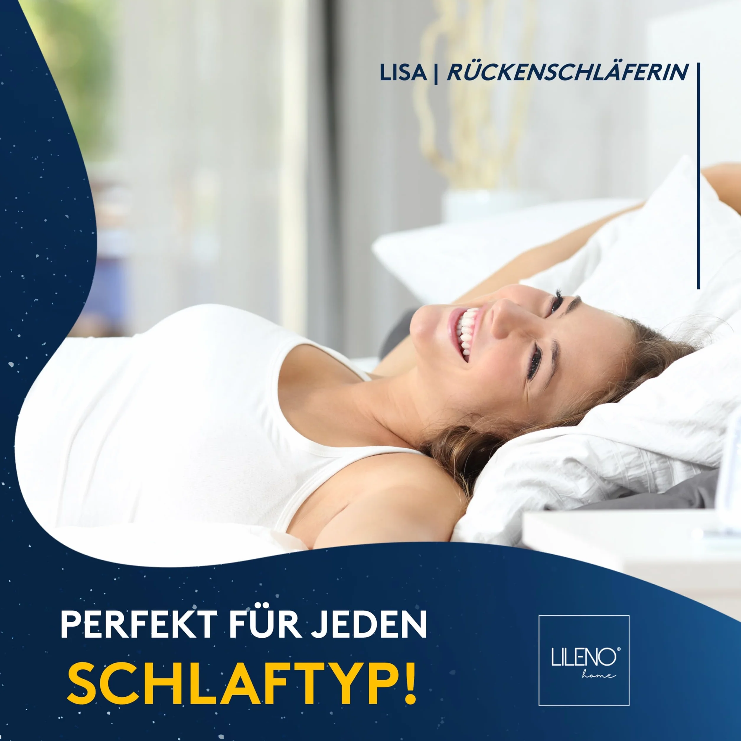 LILENO HOME Poduszka 80x80 Zestaw 2 szt. Antybakteryjna Odporna na Gotowanie 95°C Dla Alergików