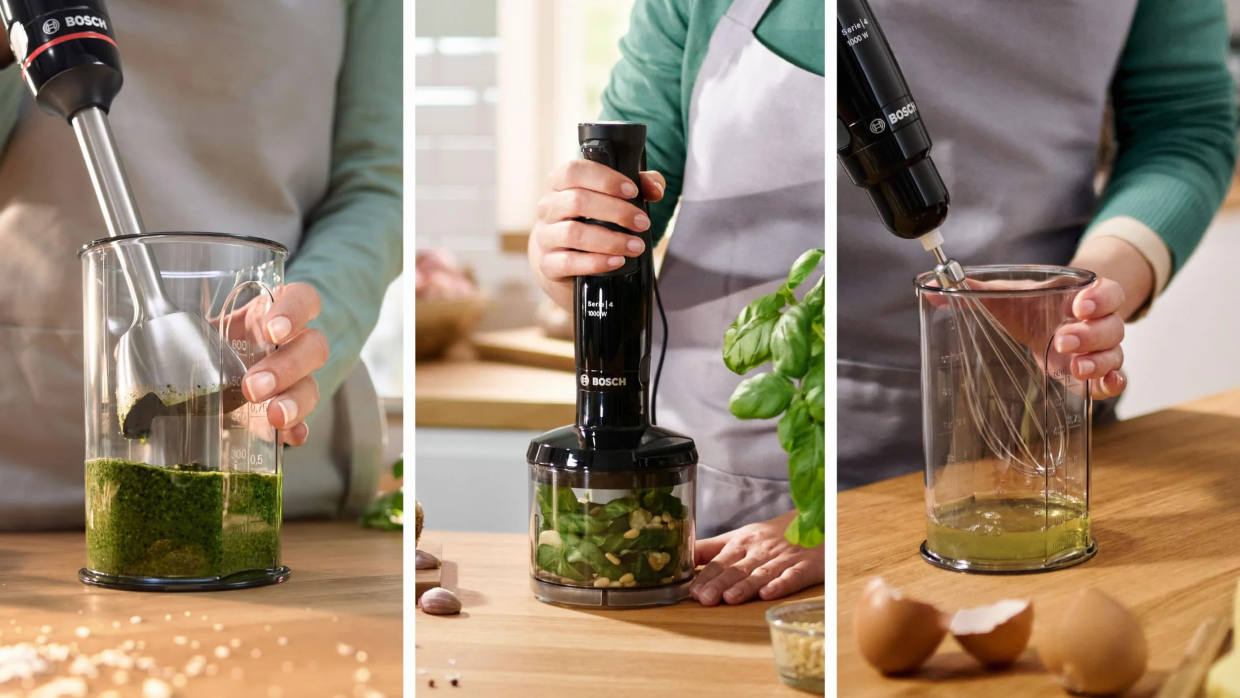 Bosch Blender blenderowy ErgoMaster Series 4, 1000 W, dynamiczna regulacja prędkości, system QuattroBlade - akcesoria w zestawie