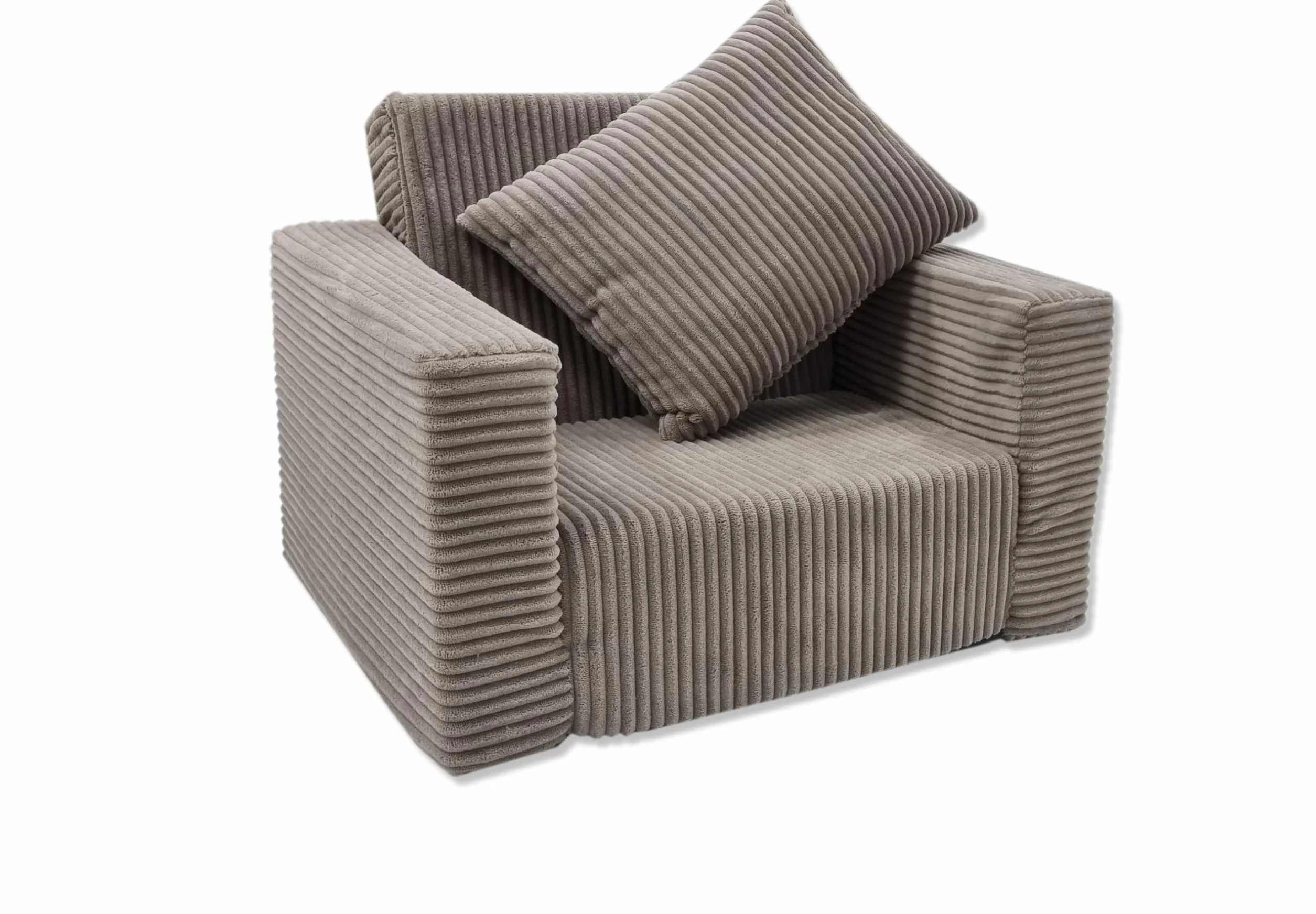 Odolplusz Krzesło składane dla dzieci, sofa, mini krzesło, krzesło dziecięce, przytulne, meble do pokoju dziecięcego, beżowe sztruks