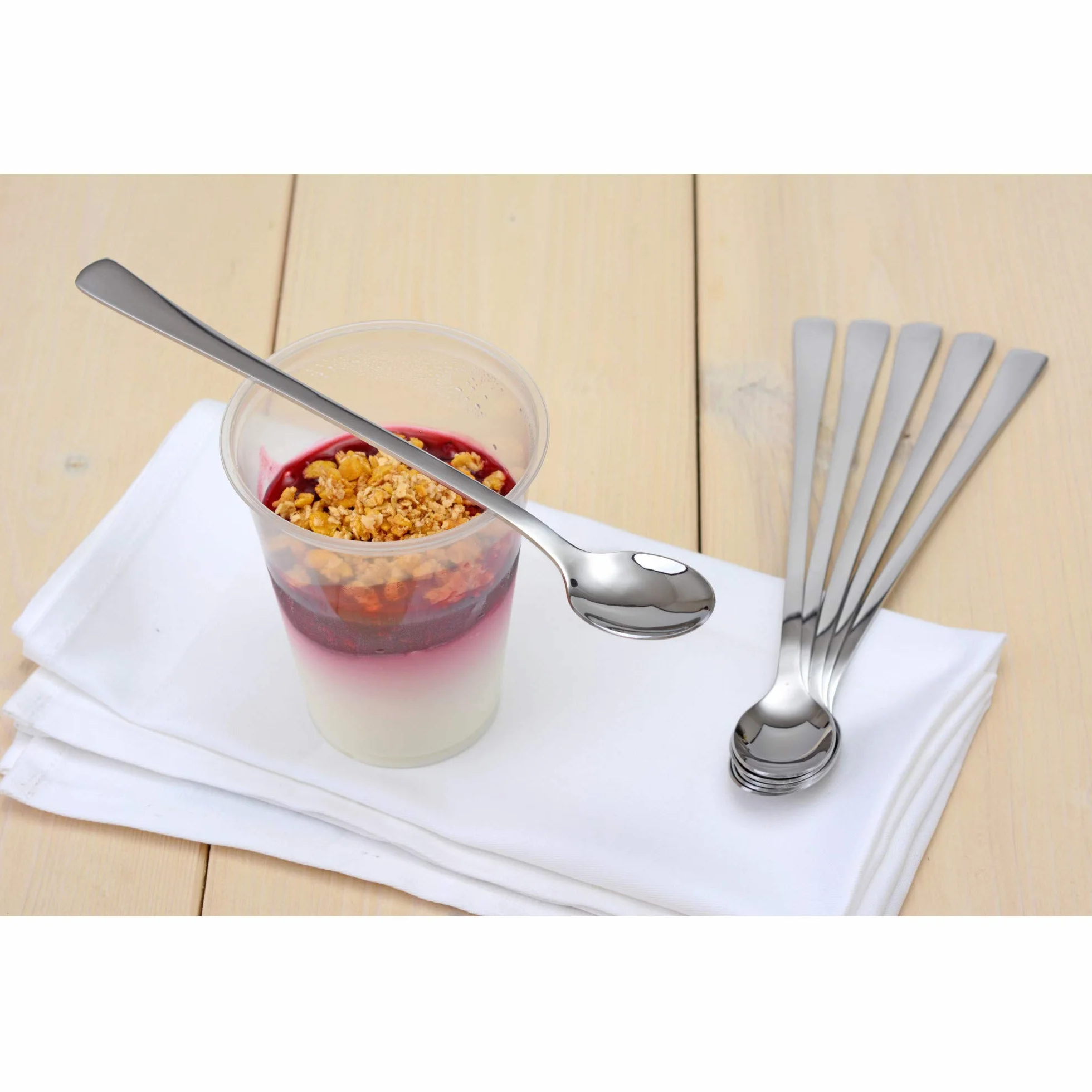 GRÄWE® 6 x łyżka do drinków 22 cm ze stali nierdzewnej, seria Würzburg