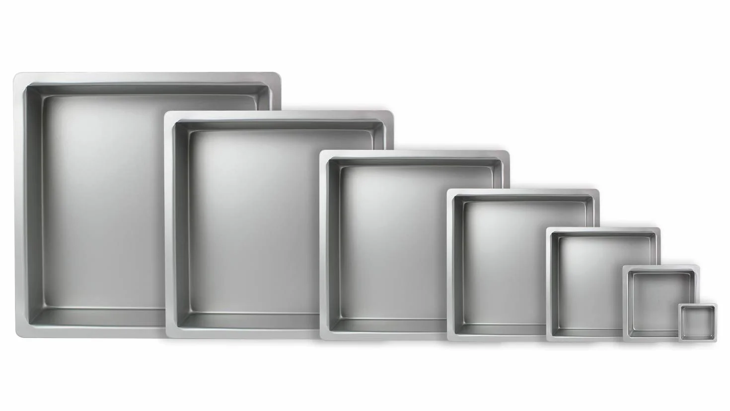 PME SQR124 kwadratowa forma do pieczenia z anodyzowanego aluminium, 305 x 305 x 102 mm, srebrna, 30 x 30 x 10 cm