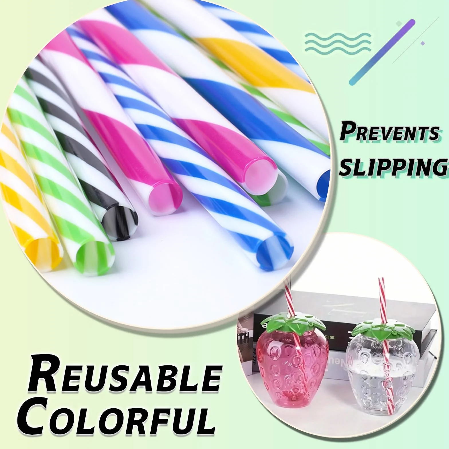 MAEXUS® słomki plastikowe kolorowe 23cm【50 sztuk】plastikowe słomki, rurki do picia, plastikowe słomki, wielokrotnego użytku plastikowe słomki do codziennego użytku - losowy kolor
