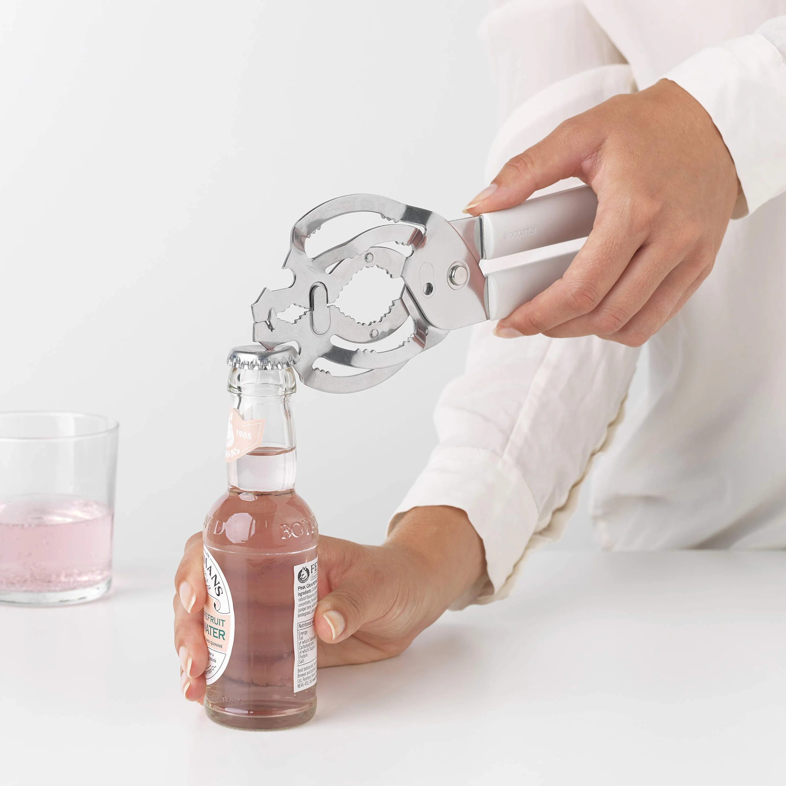 Brabantia Otwieracz uniwersalny, Tasty+ Jasny Szary