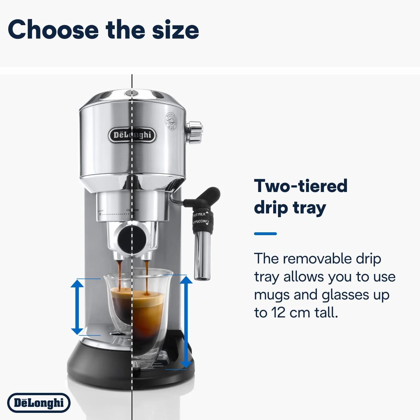 De'Longhi Dedica Style Ekspres do Kawy, Srebrny, 1350W 220V