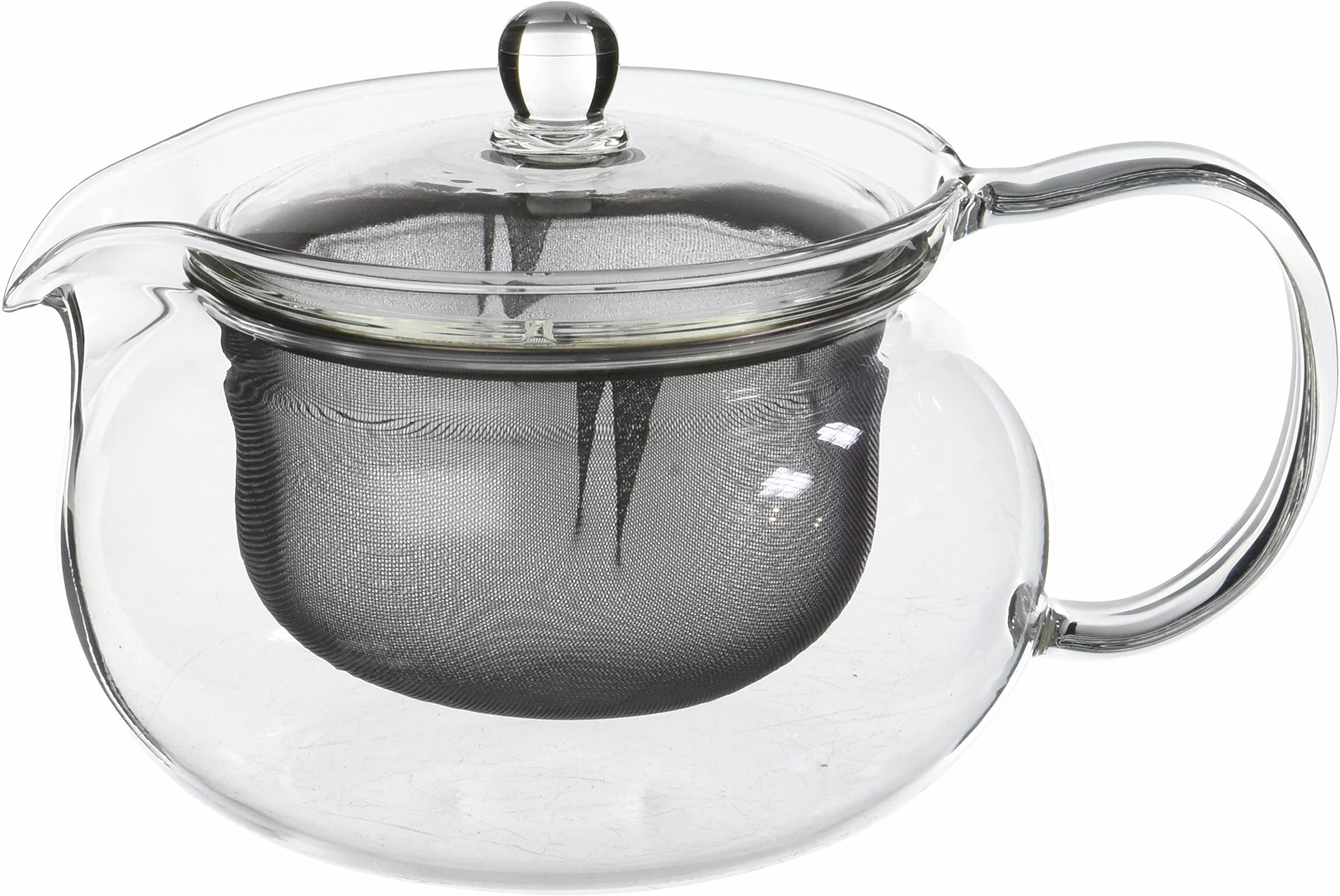 Hario Kyusu-Maru czajnik do herbaty 450 ml szkło przezroczysty