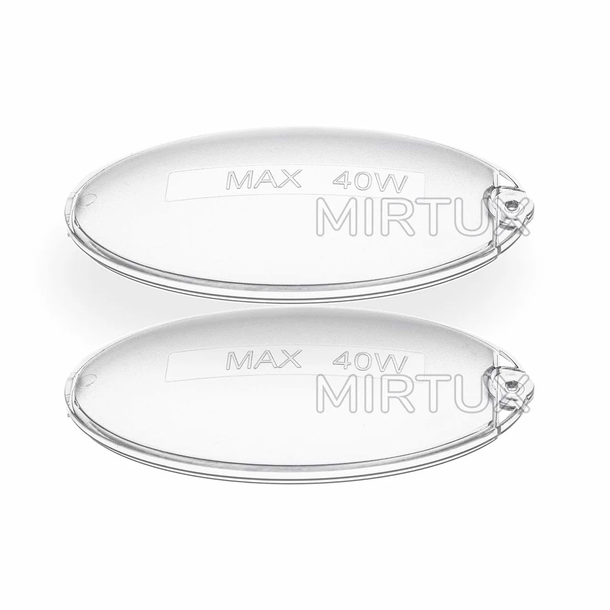 MIRTUX 2 x owiewka kompatybilna z okapem kuchennym Mepamsa Ecoline Top 60, wymiary 100 x 55 mm, kod oryginalny: 1330058595