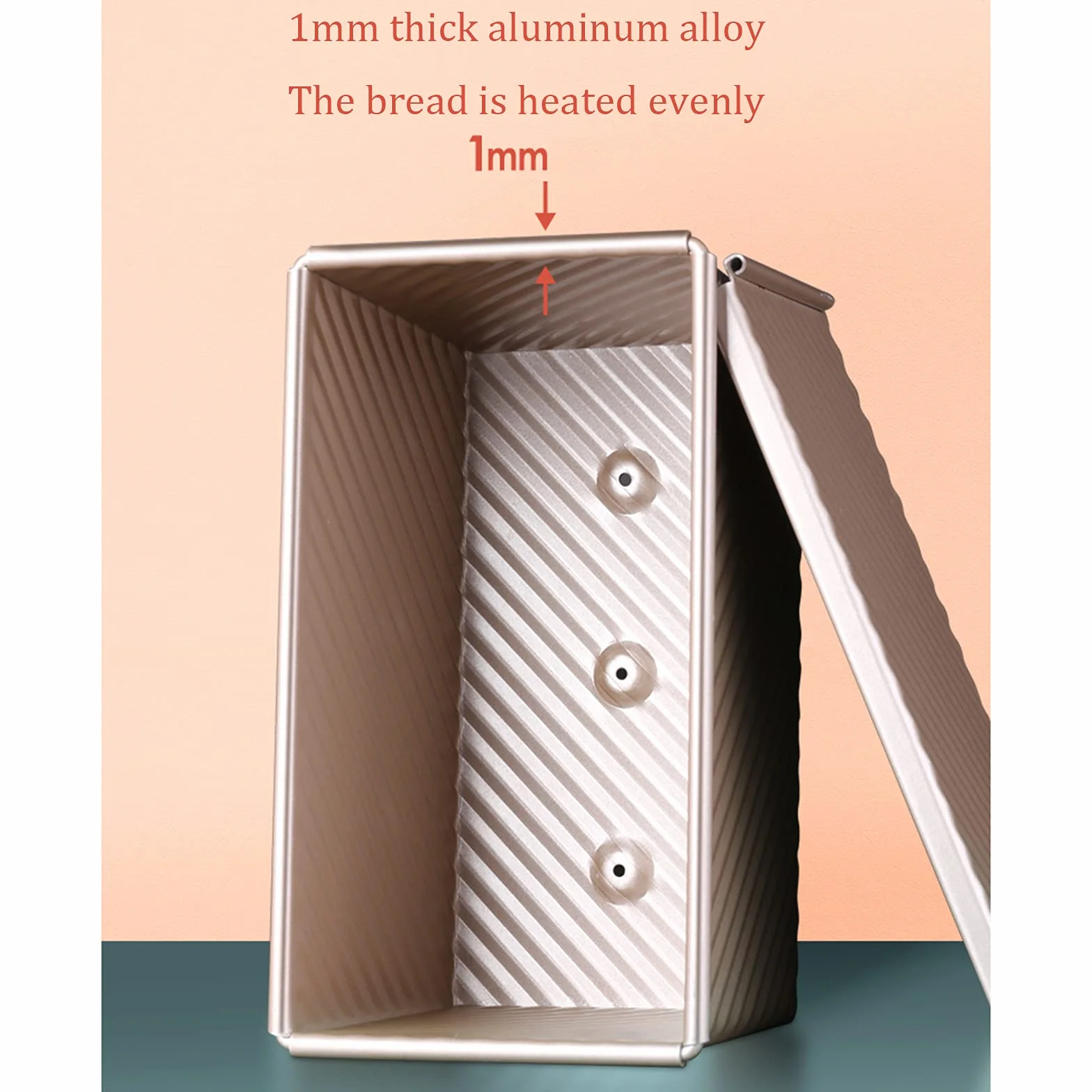 Naczynia kuchenne Patelnia z powłoką nieprzywierającą z pokrywką Chleb Forma do ciasta tostowego Stop aluminium Pieczenie Dla domu Pieczenie w kuchni Idealny zestaw do pieczenia Prezent Dla miłośnik