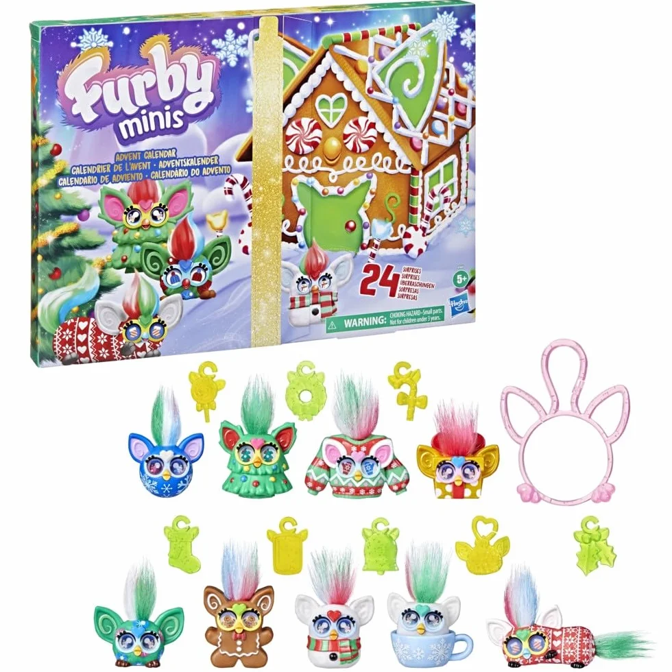 Kalendarz adwentowy z miniaturowymi figurkami Furby