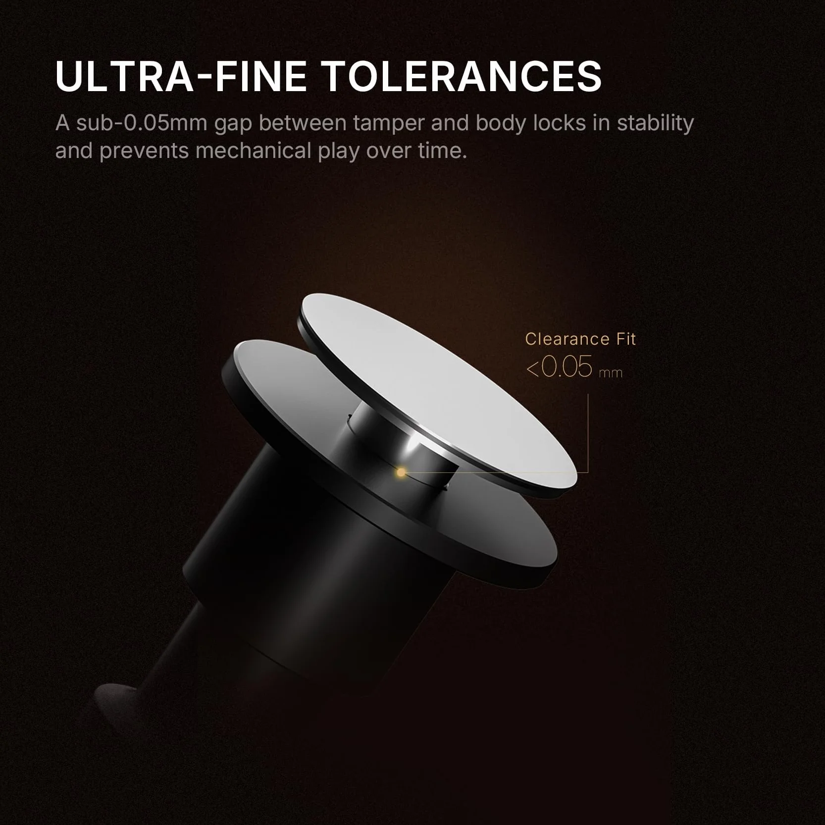 TIMEMORE 58 mm ubijak do kawy - z stali szlachetnej i aluminium Impact Espresso Tamper z akustycznym feedbackiem dla baristów, ręczne narzędzie do ubijania z wkładką sprężynową dla 58 mm portafilter