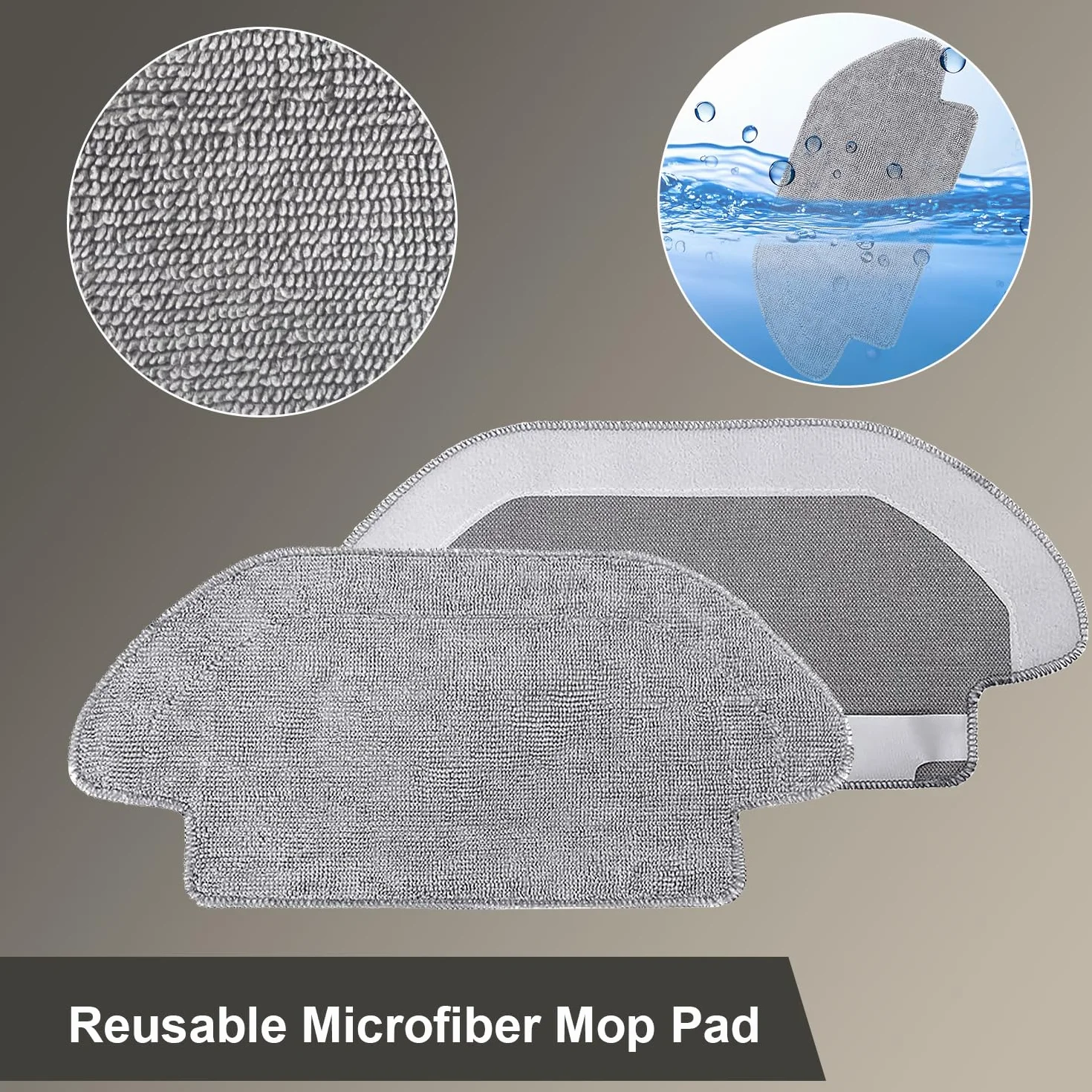 Akcesoria zamienne do Xiaomi Mi Robot Vacuum Mop 2S/ Mop Pro/Mop P/ STYJ02YM, zamiennik do odkurzacza Xiaomi Mi Robot S12/ S10 EU, 2 szczotki głównej, 4 filtr HEPA, 4 mopy, 6 szczotek