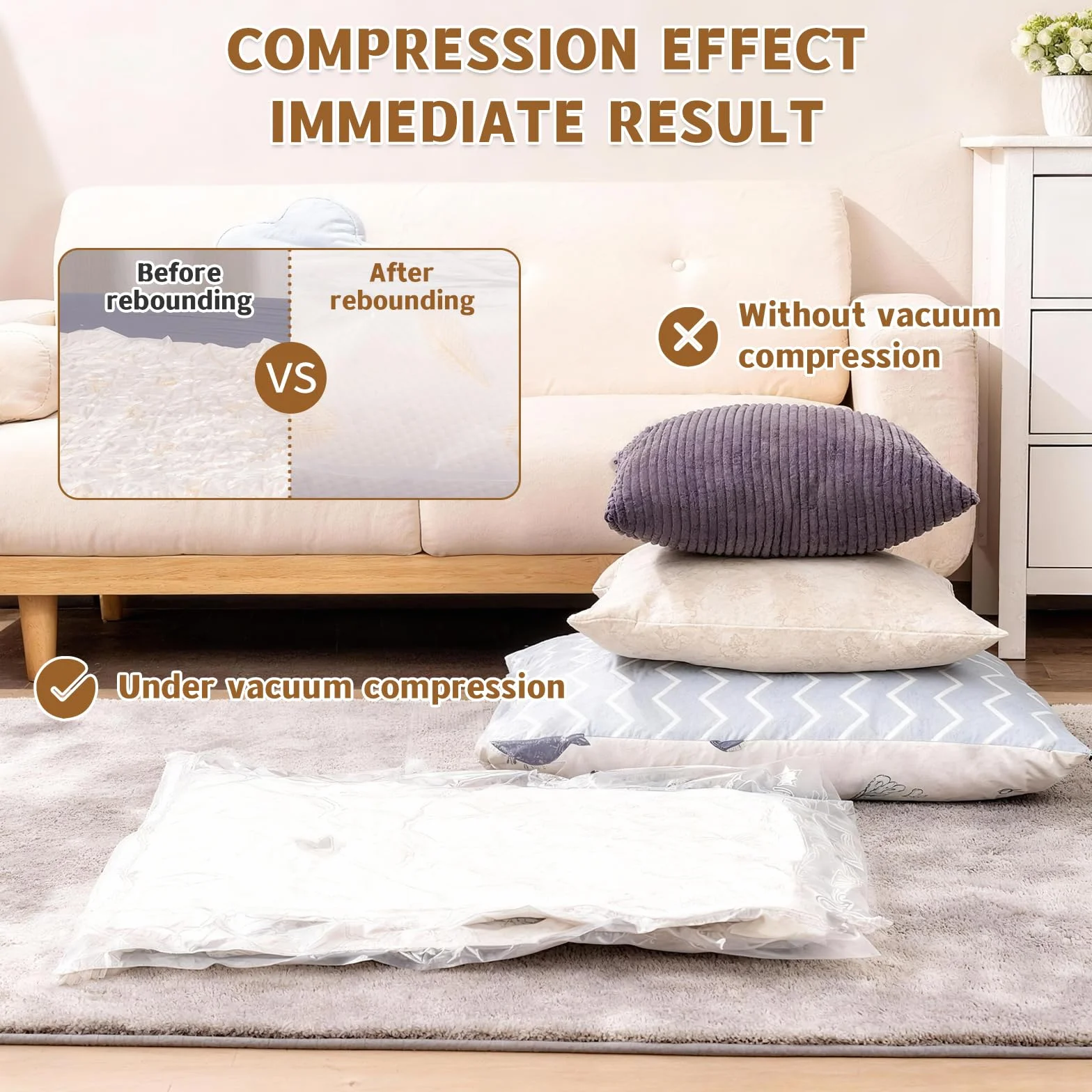 Torba próżniowa Materac 220 x 100 cm, przezroczysta próżniowa odzież z pompką próżniową, wielokrotnego użytku torba na materac nadaje się na kołdry, koce, przeprowadzki, podróże