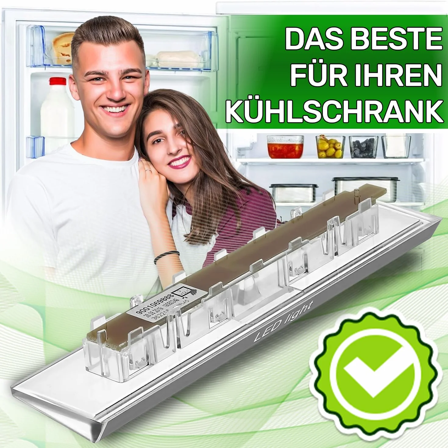 Listwa LED do lodówki z zamrażalnikiem z oryginalnym kodem 10003924 10024820 00628627 628627 dla Bosch dla Siemens - MADE IN GERMANY - ONIX TECH
