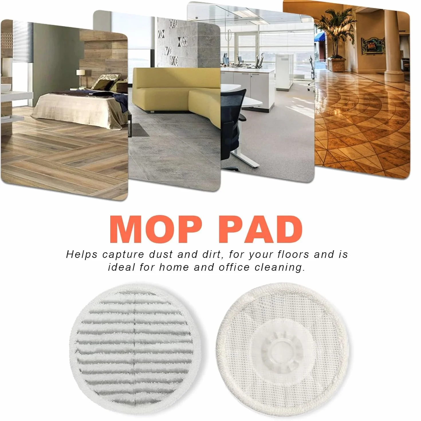 6 sztuk zapasowych podkładek do czyszczenia parowego do mopa Steam Mop, kompatybilne z Shark S7000, S7001, T2, T21, U6002, Steam & Scrub All-in-One, podkładki do czyszczenia parą