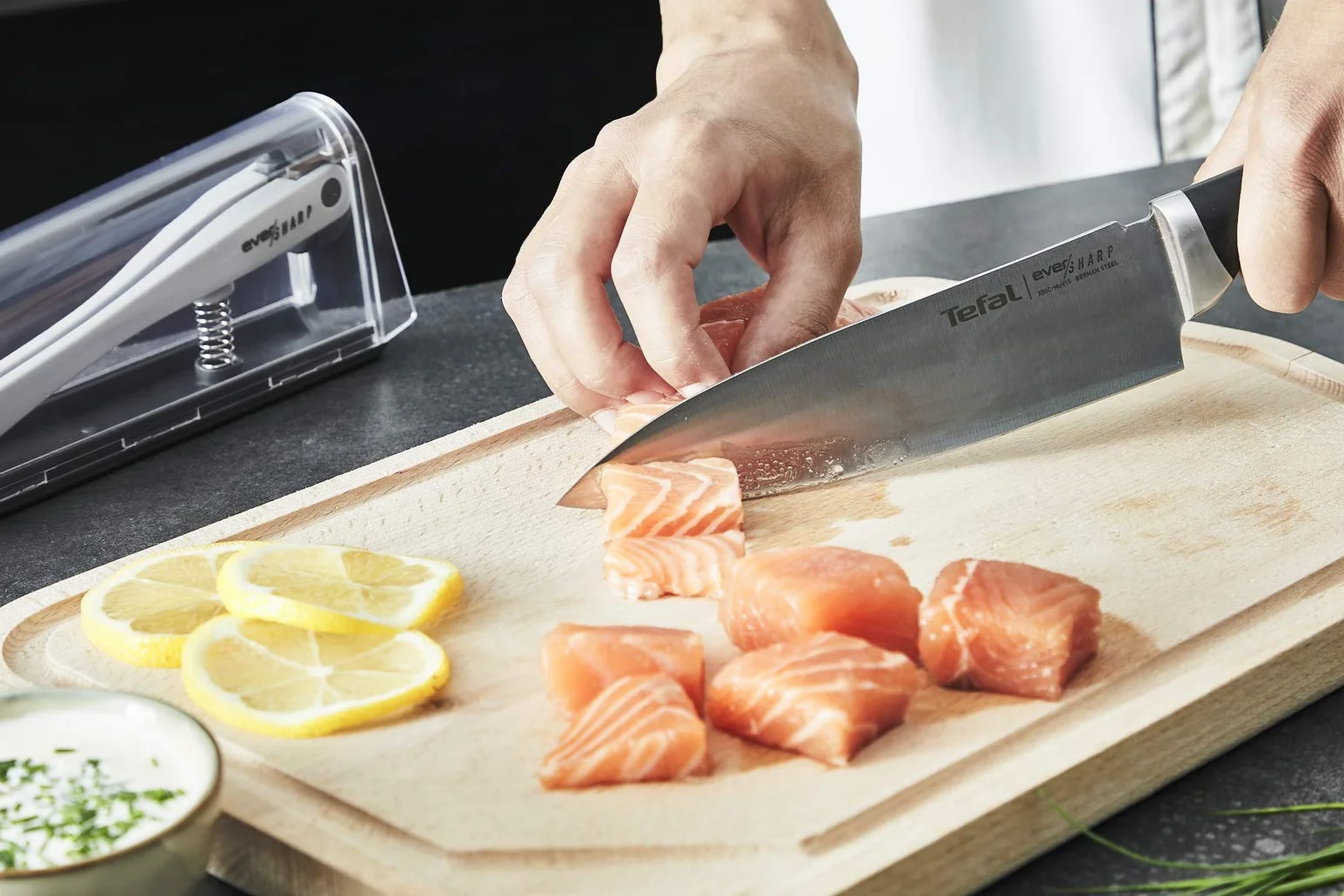 Tefal Ever Sharp Nóż Szefa Kuchni, Srebrny, 16,5 cm