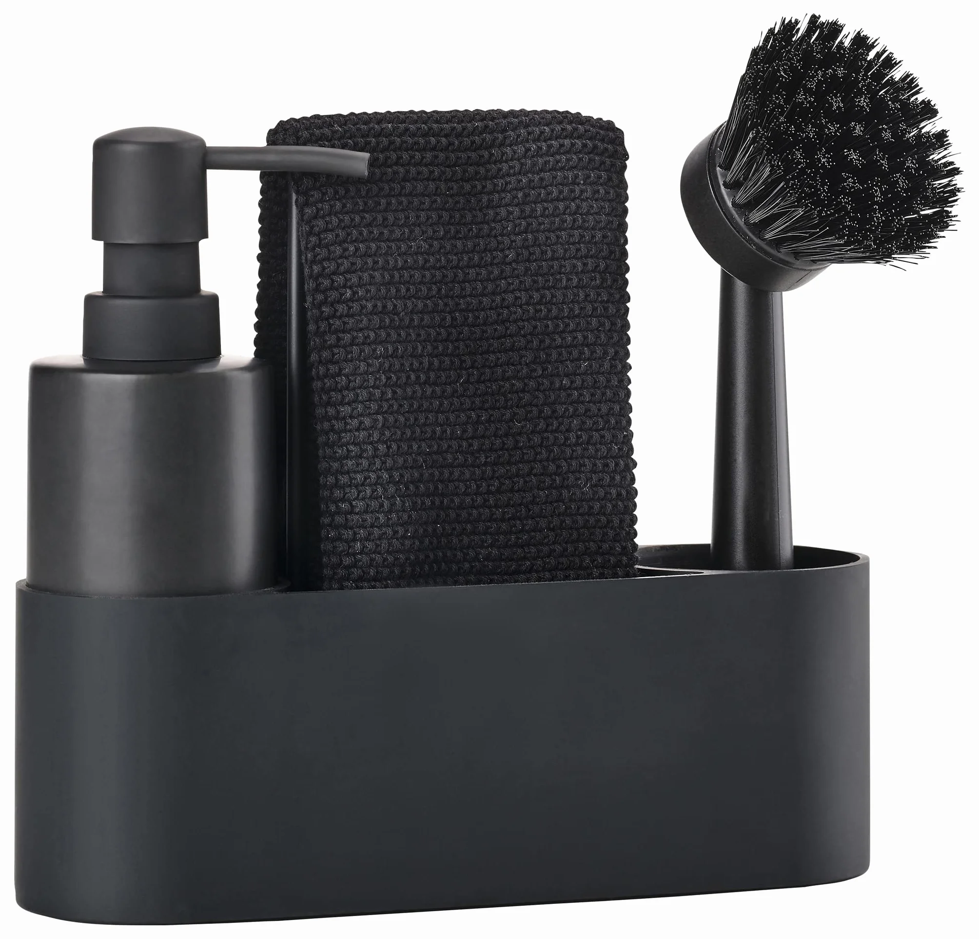 Zone Denmark Singles Zestaw do zmywania naczyń 22 x 6,7 x 19 cm 4 części Black