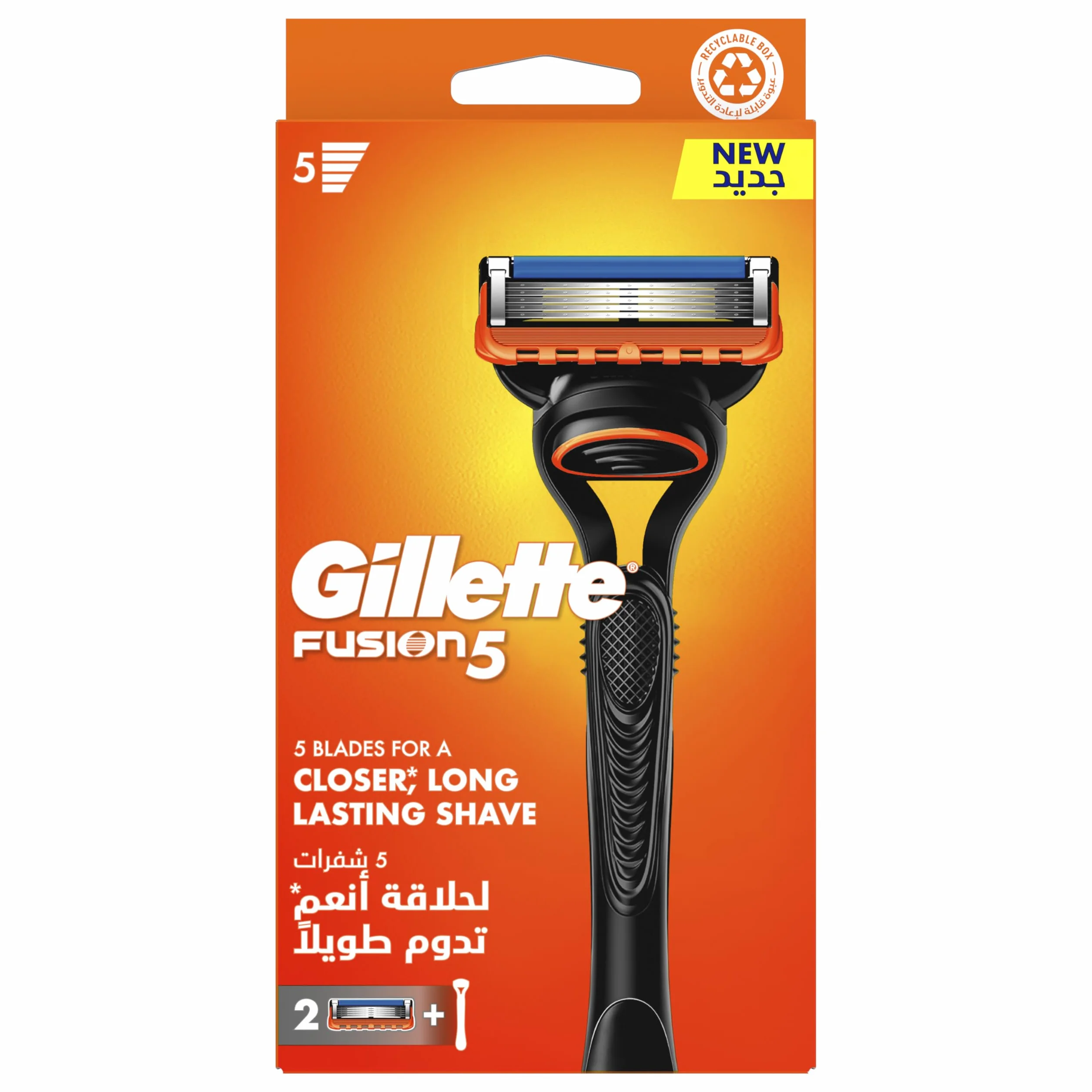 Gillette - Fusion Razor + 2 ostrza
