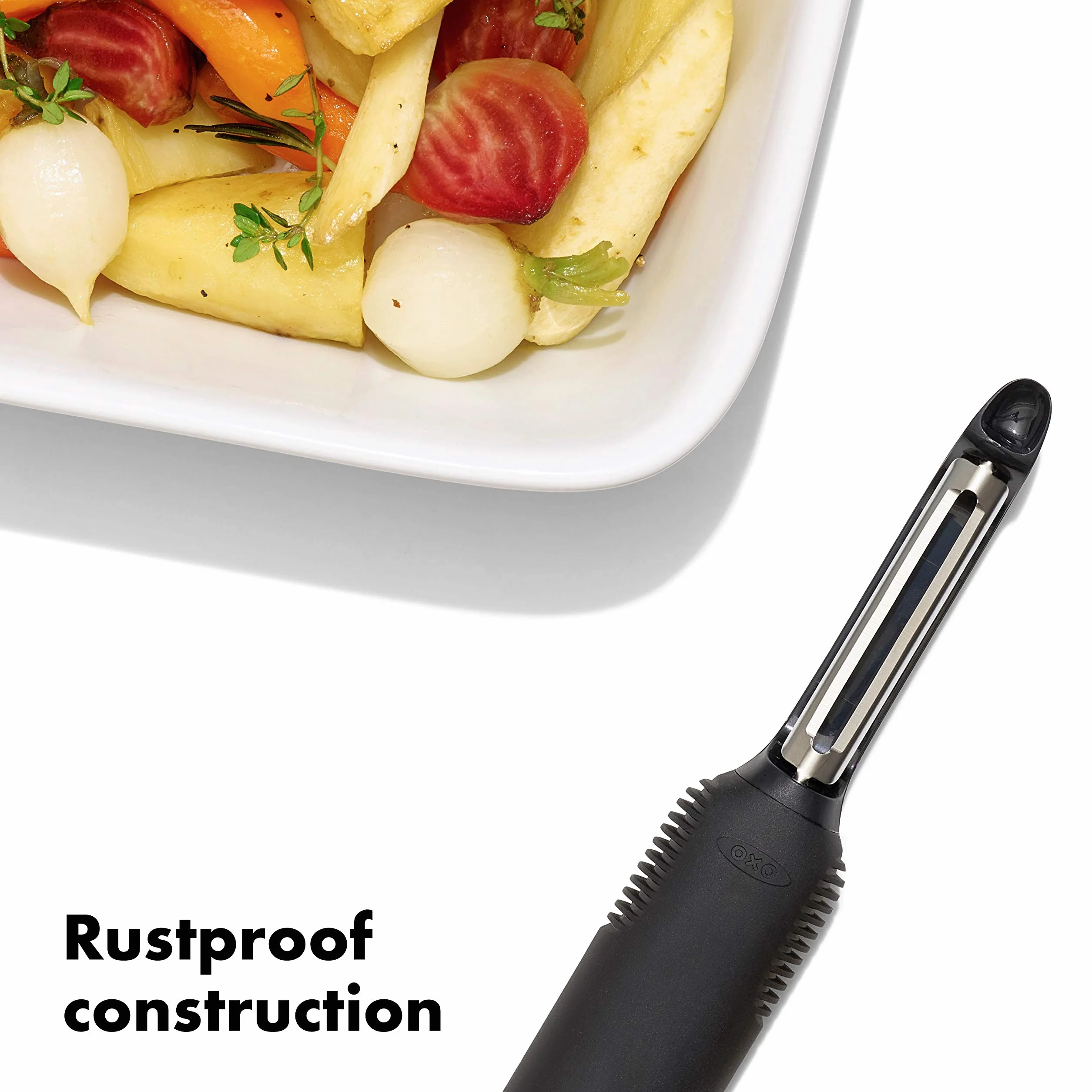 OXO Good Grips obieraczka wahadłowa/obieraczka z akcesoriami, czarna