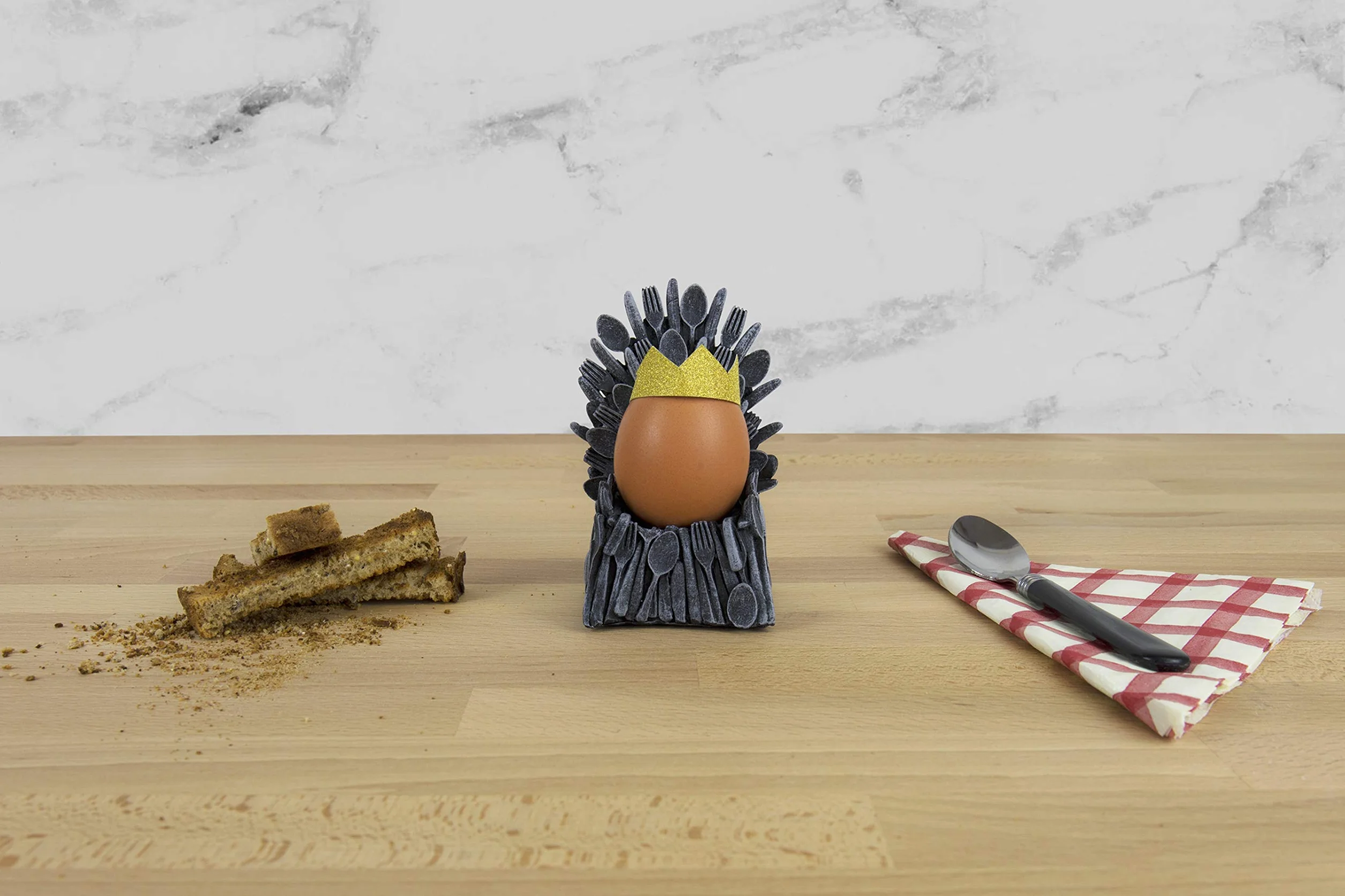Gift Republic Egg of Thrones ceramiczny kubek na jajka, szary