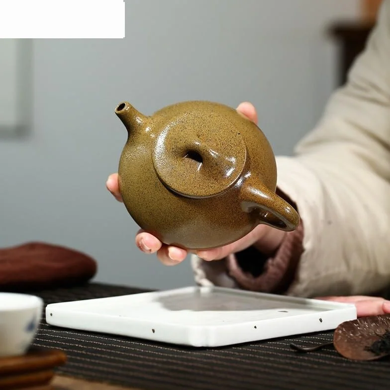 Czajnik do herbaty 250 ml fioletowy gliniany czajniczek ręcznie robiony garnek surowa ruda błoto herbata czajnik Zisha Teaset chiński czajniczek do herbaty, mleka, kawy, biura