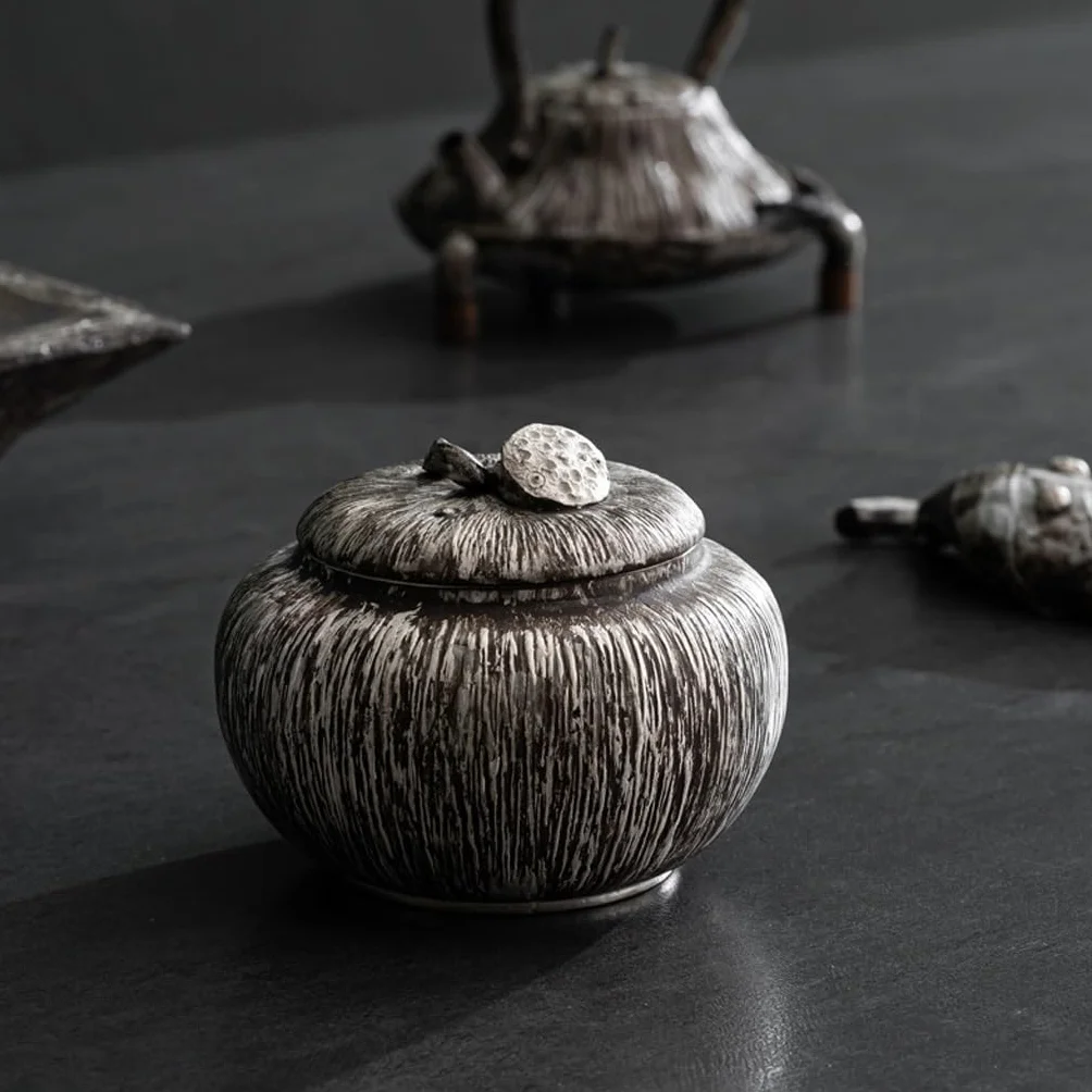 CMBSSTFC Ręcznie zamykane puszki na herbatę, słoiki na cukier, przechowywanie kamionki, zestawy ceramiczne, zamykane puszki na herbatę