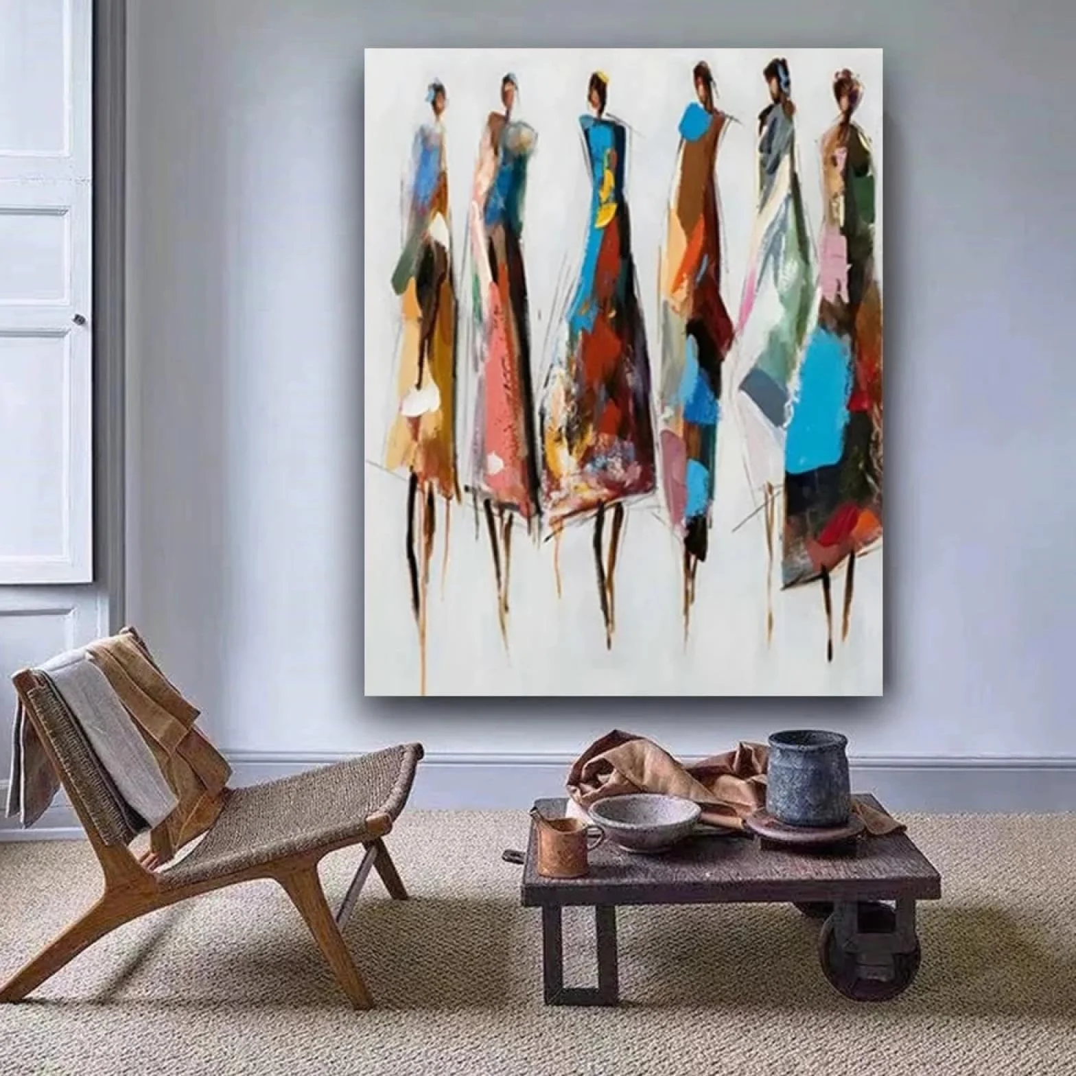 Malowane plakaty kolorowe dziewczyny obraz kobieta obrazy nowoczesne abstrakcyjne obrazy ścienne do salonu płótno farba 50x70 cm rama