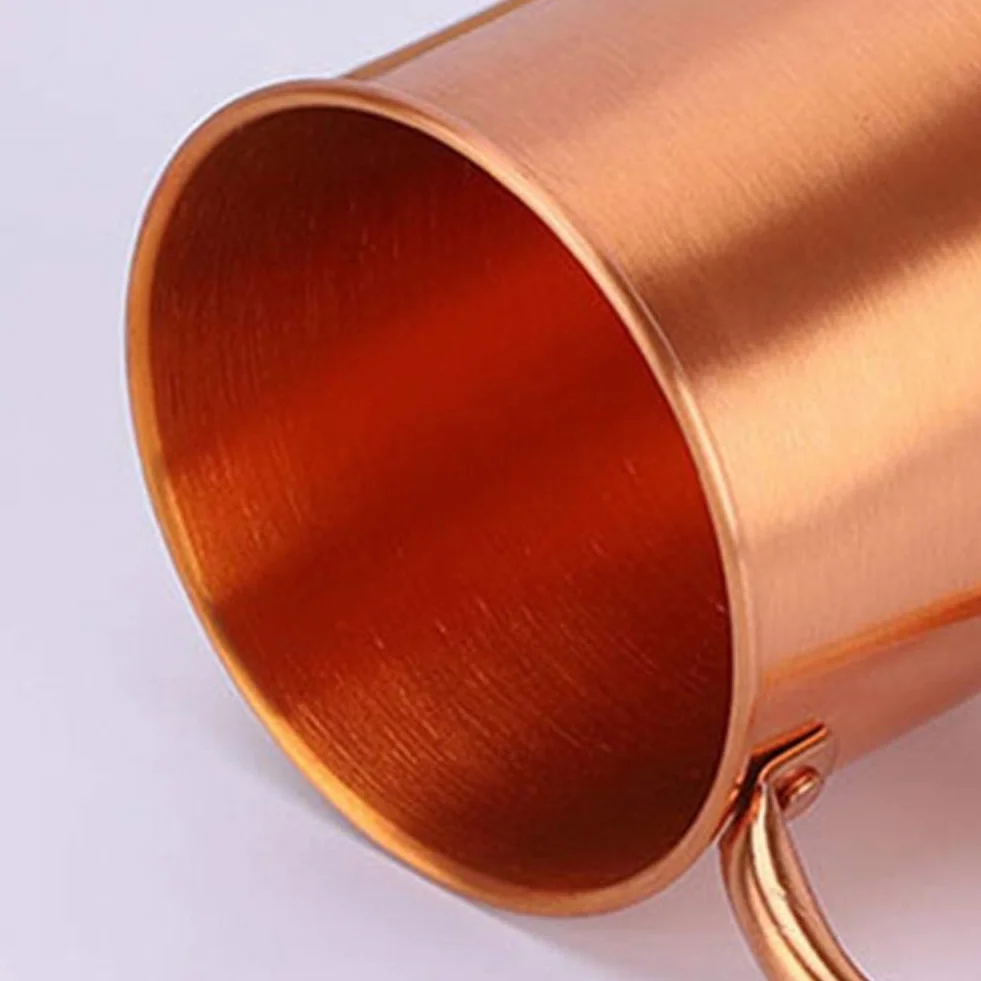 Miedziany kubek Moscow Mule 450 ml z litej miedzi