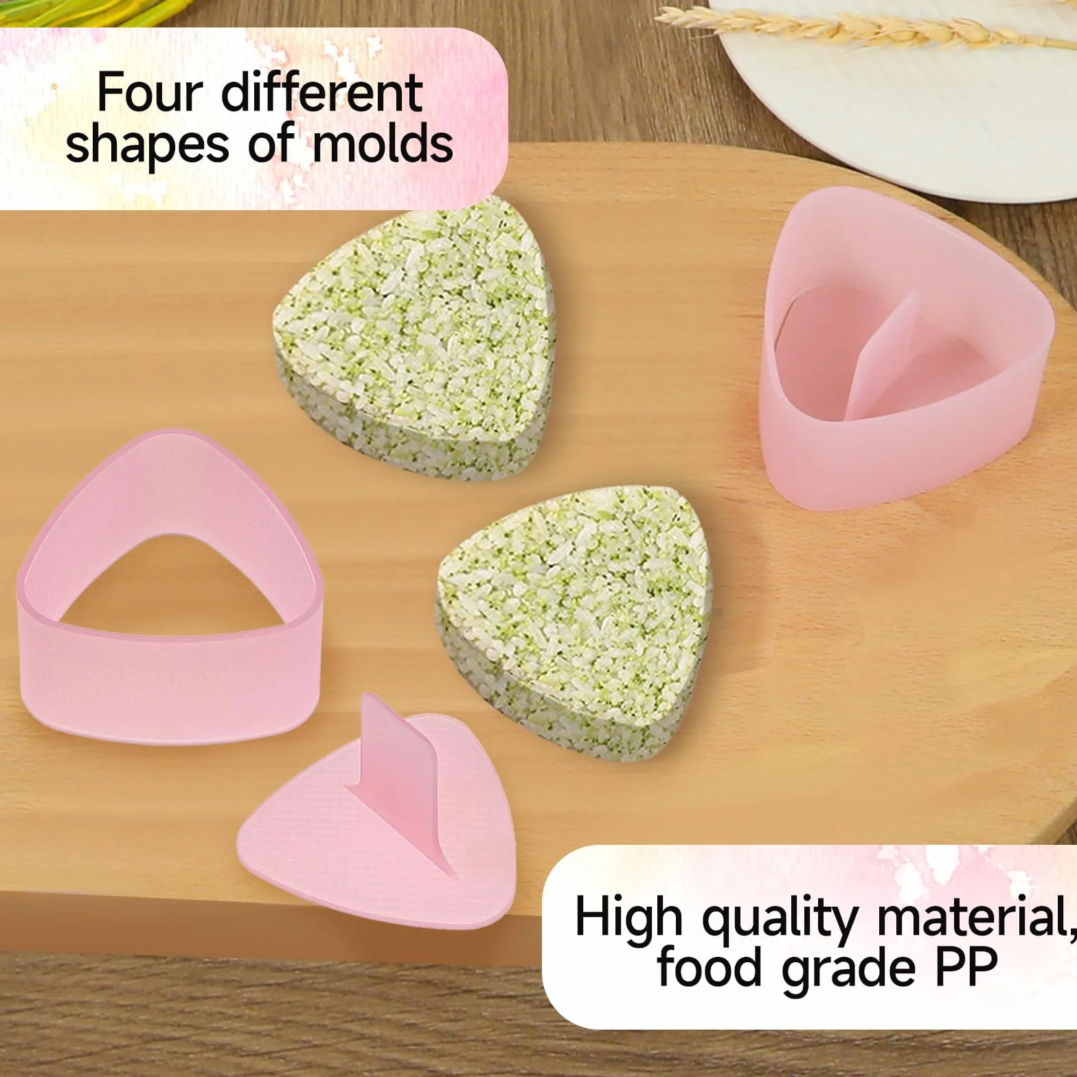 KALIONE Trójkątna prasa onigiri forma do kulek ryżowych wyciskarka sushi