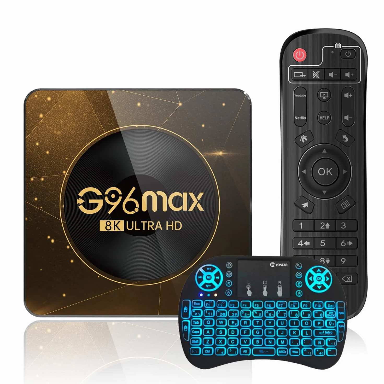 2024 Android 13.0 TV Box, 4 GB Ram 64GB Rom RK3528 Quad-Core 64bit Cortex-A53, 4K HD Wsparcie Wifi6 / 2,4 GHz + 5GHz Dual-Band WiFi/BT 5.0, mini bezprzewodowa klawiatura, 2 GB+16 GB